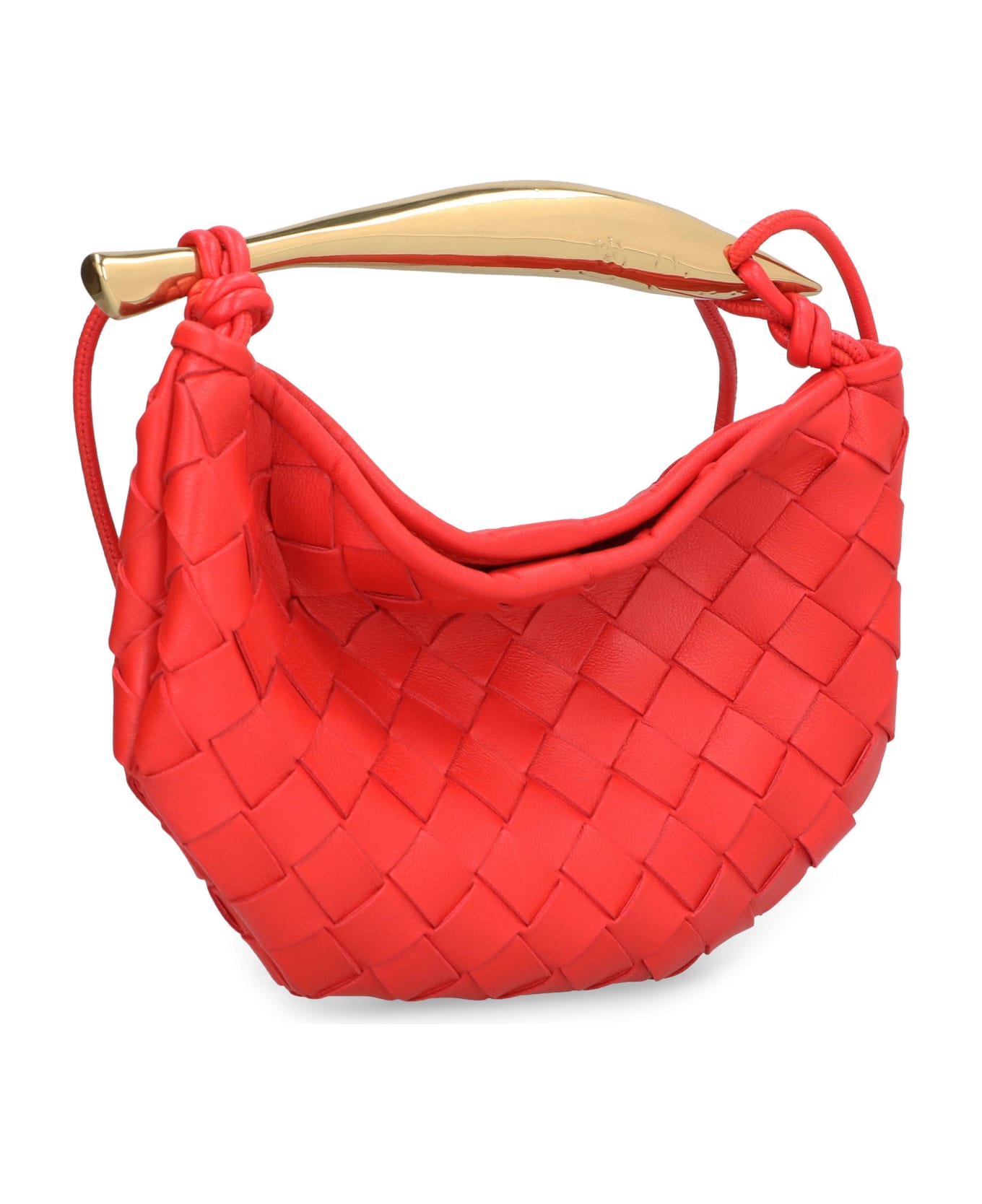 Bottega Veneta Mini Sardine Leather Crossbody Bag - red