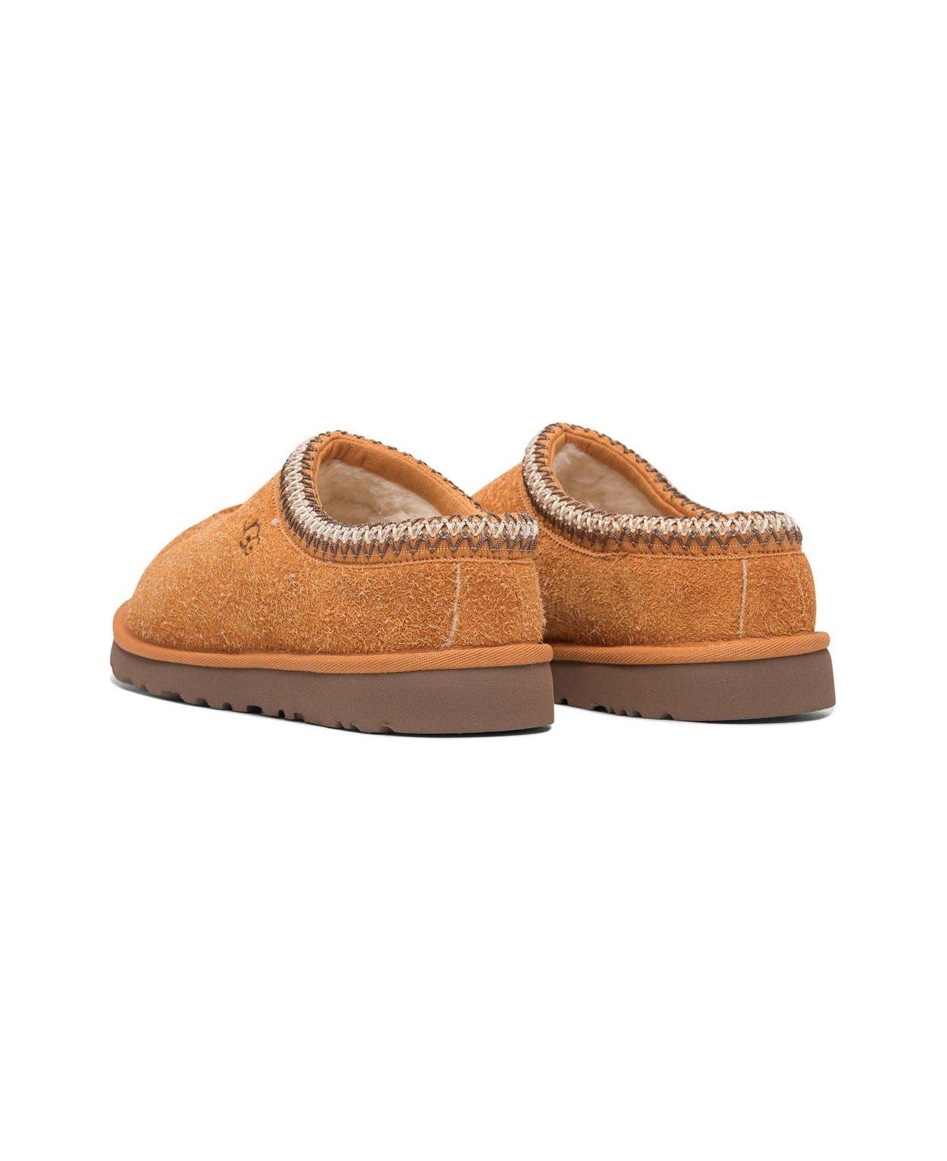 UGG Tasman Shaggy Mules - Leather Brown