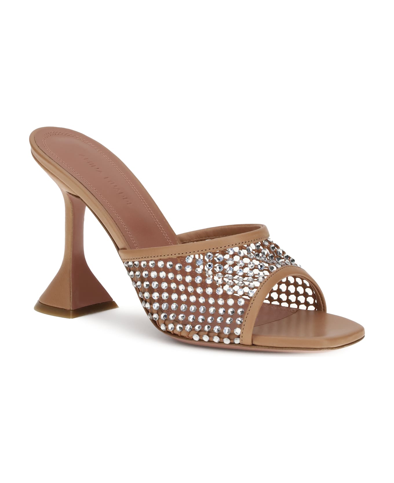 Amina Muaddi Lupita Crystal Sandals