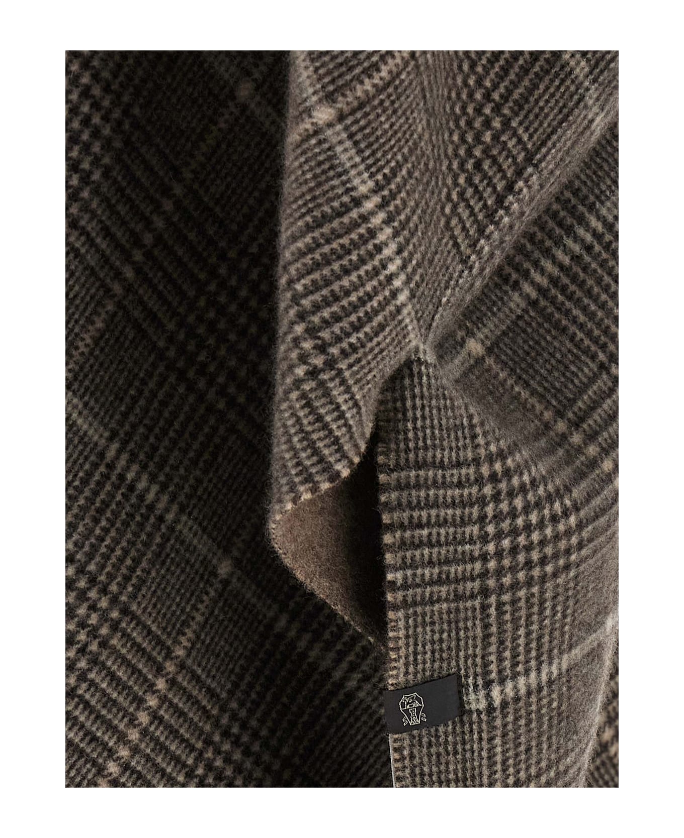 Brunello Cucinelli Cashmere Reversible Poncho - Brown