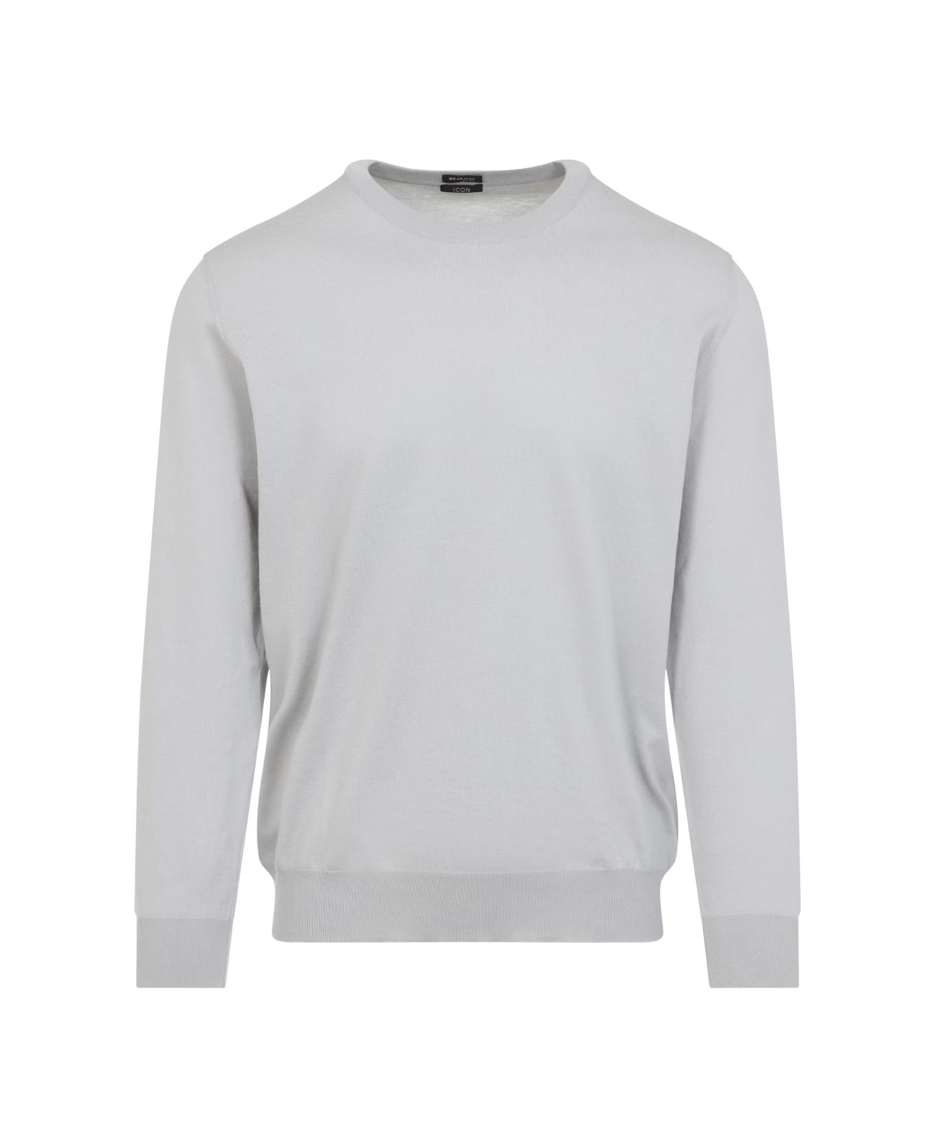 Kiton Cotton Pullover - Grigio Ghiaccio