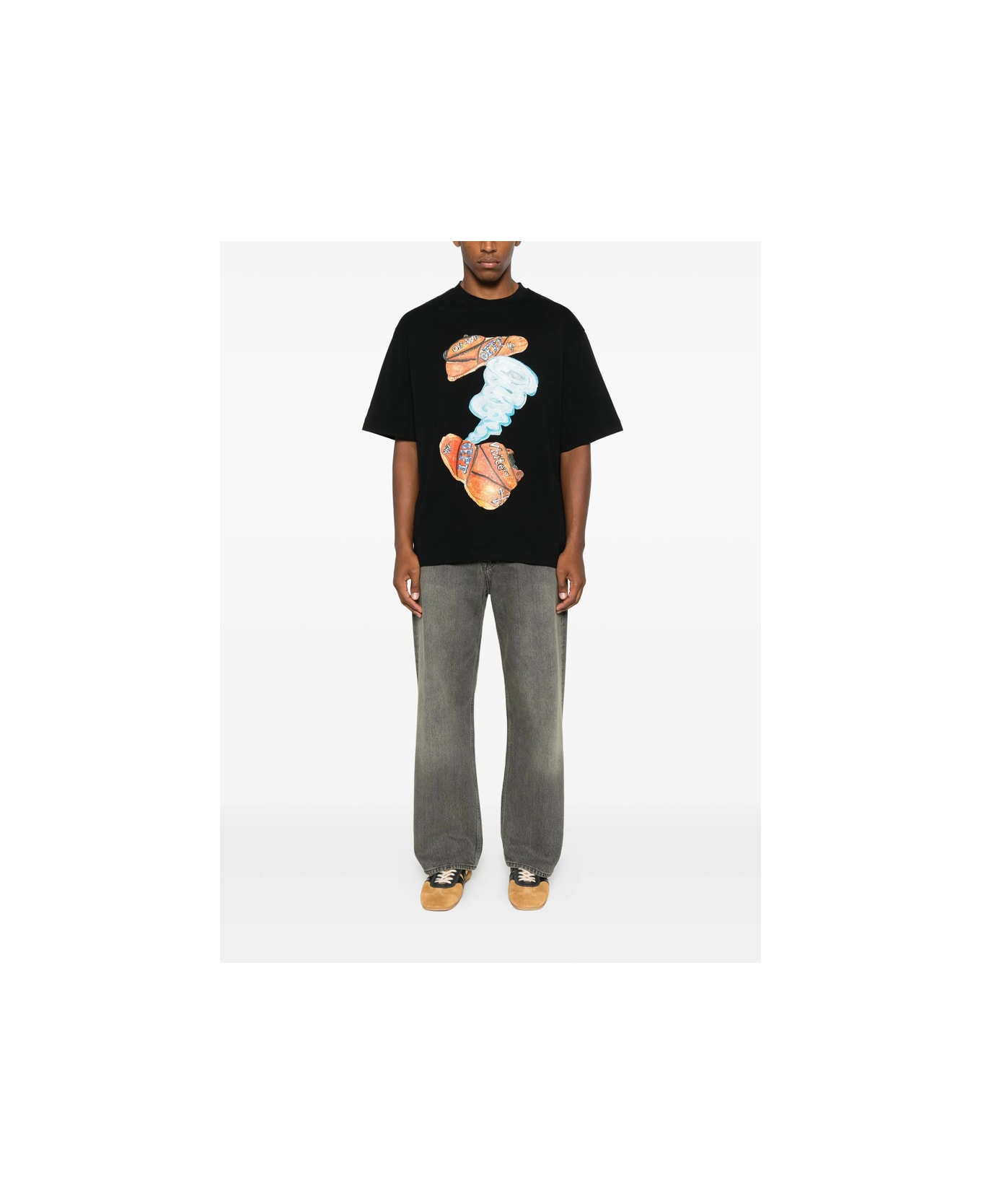 Off-White T-shirt - BLACK