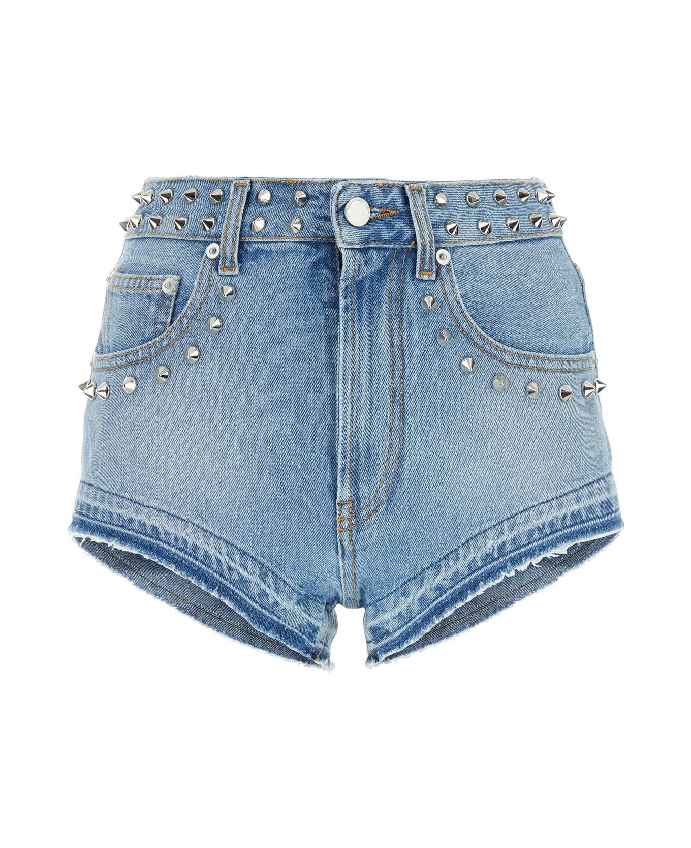 Alessandra Rich Shorts - LIGHT BLUE