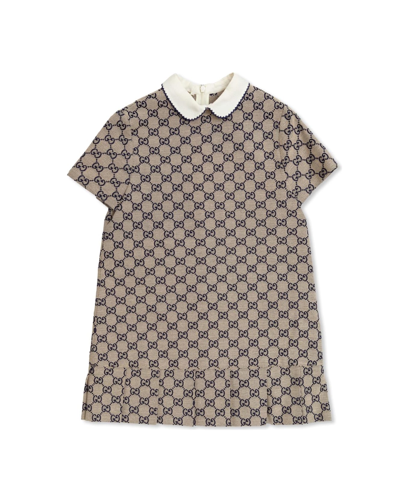 Gucci Kids Dress With Gg Pattern