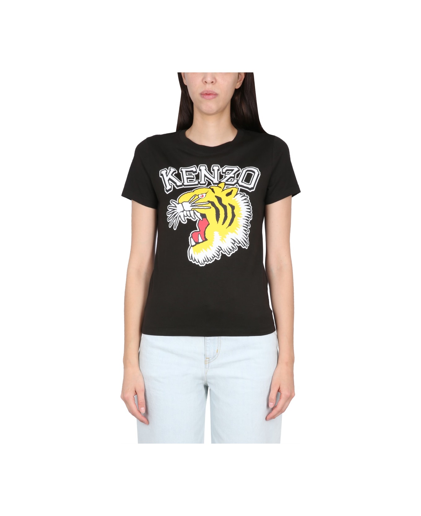 Kenzo Tiger Varsity T-shirt - BLACK