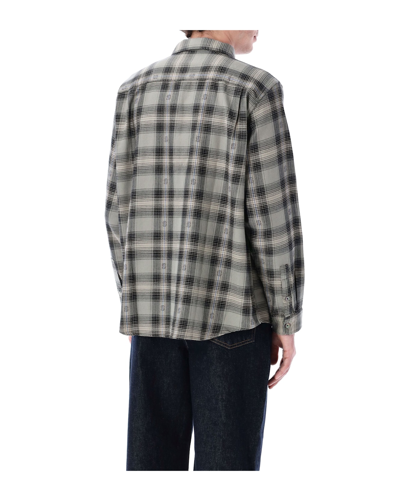 Stussy Motif Plaid Shirt - GREY