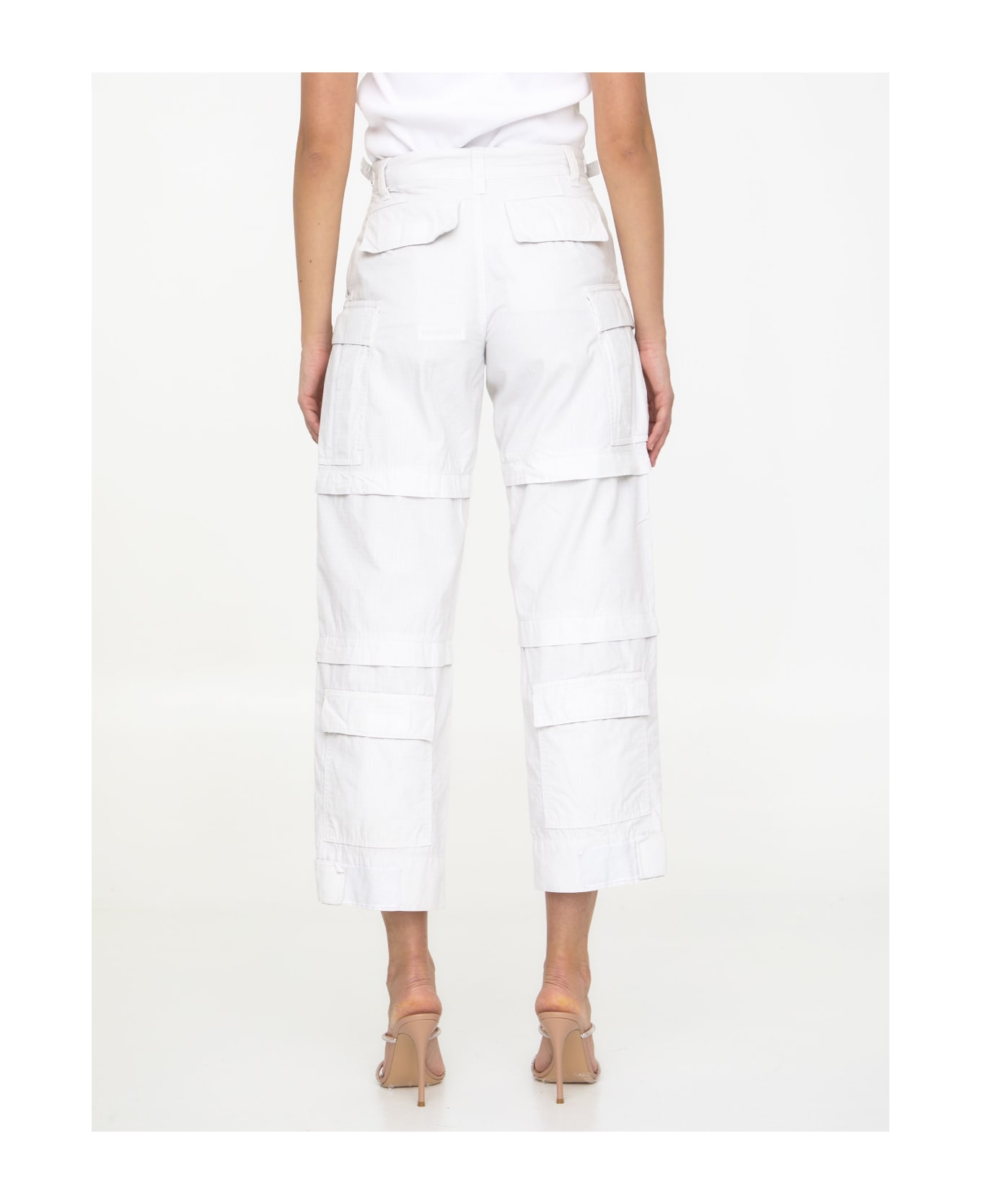 DARKPARK Julia Cargo Pants - WHITE