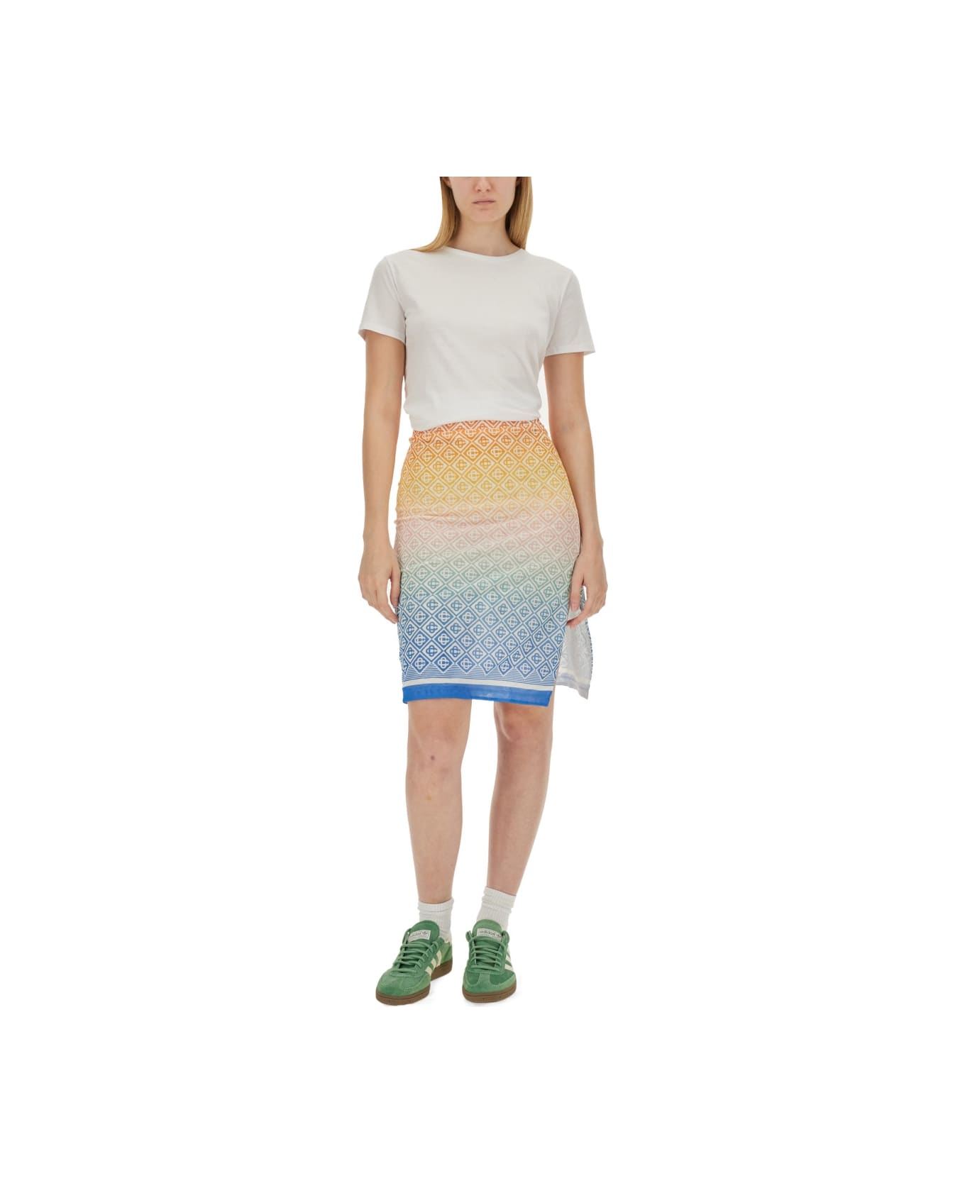 Casablanca Midi Skirt - MULTICOLOUR