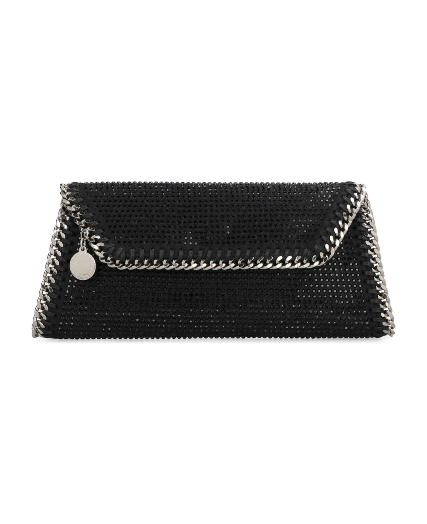 Stella McCartney Falabella Embellished Clutch Bag - black