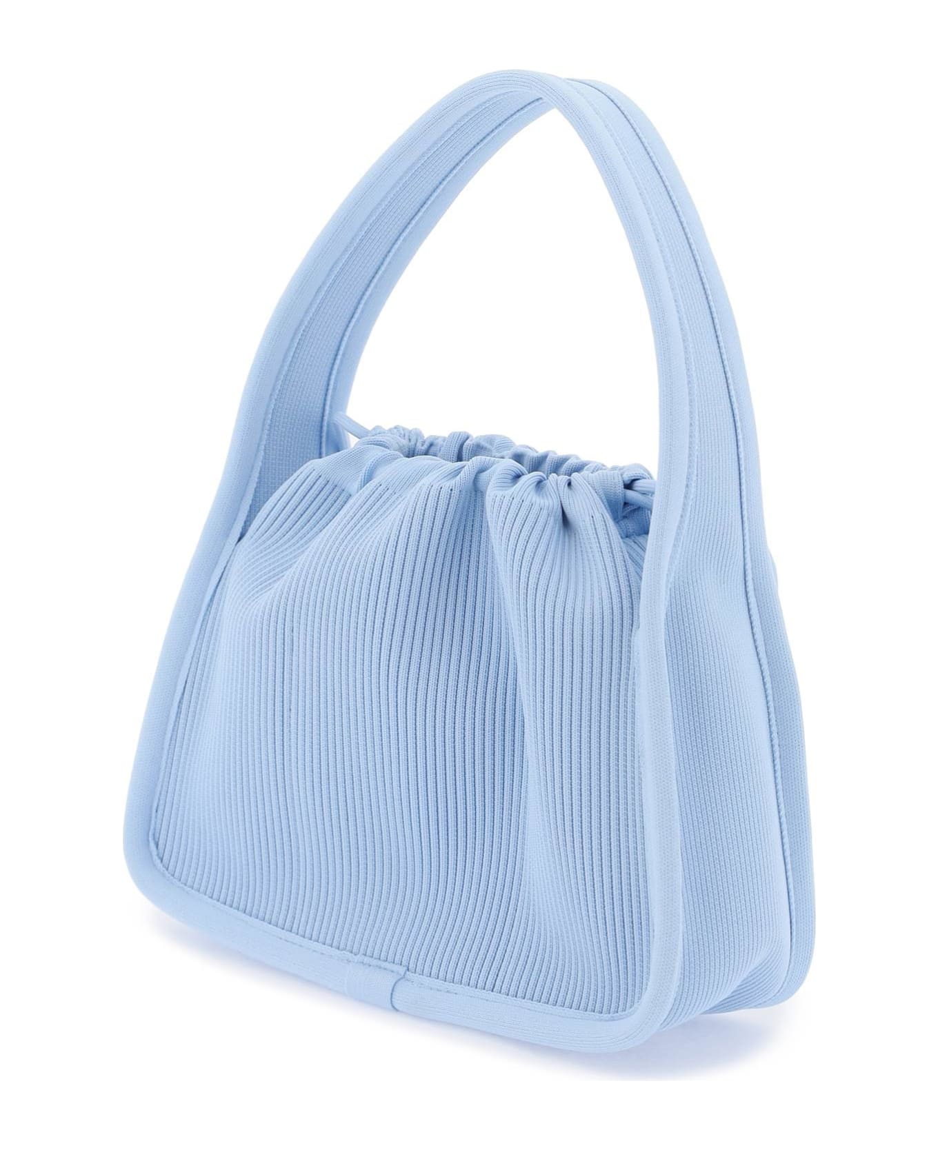 Alexander Wang Small Rib-knit Ryan Handbag - CHAMBRAY BLUE (Light blue)