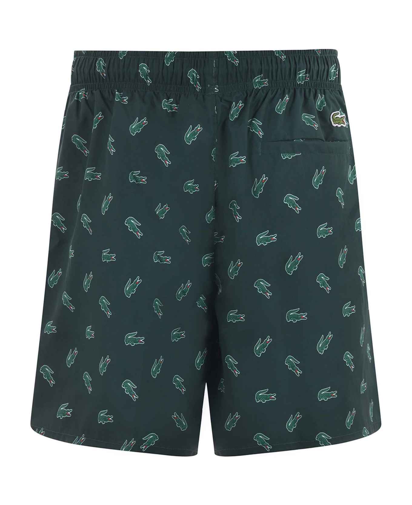 Lacoste Nylon Swimsuit - Verde scuro 水着