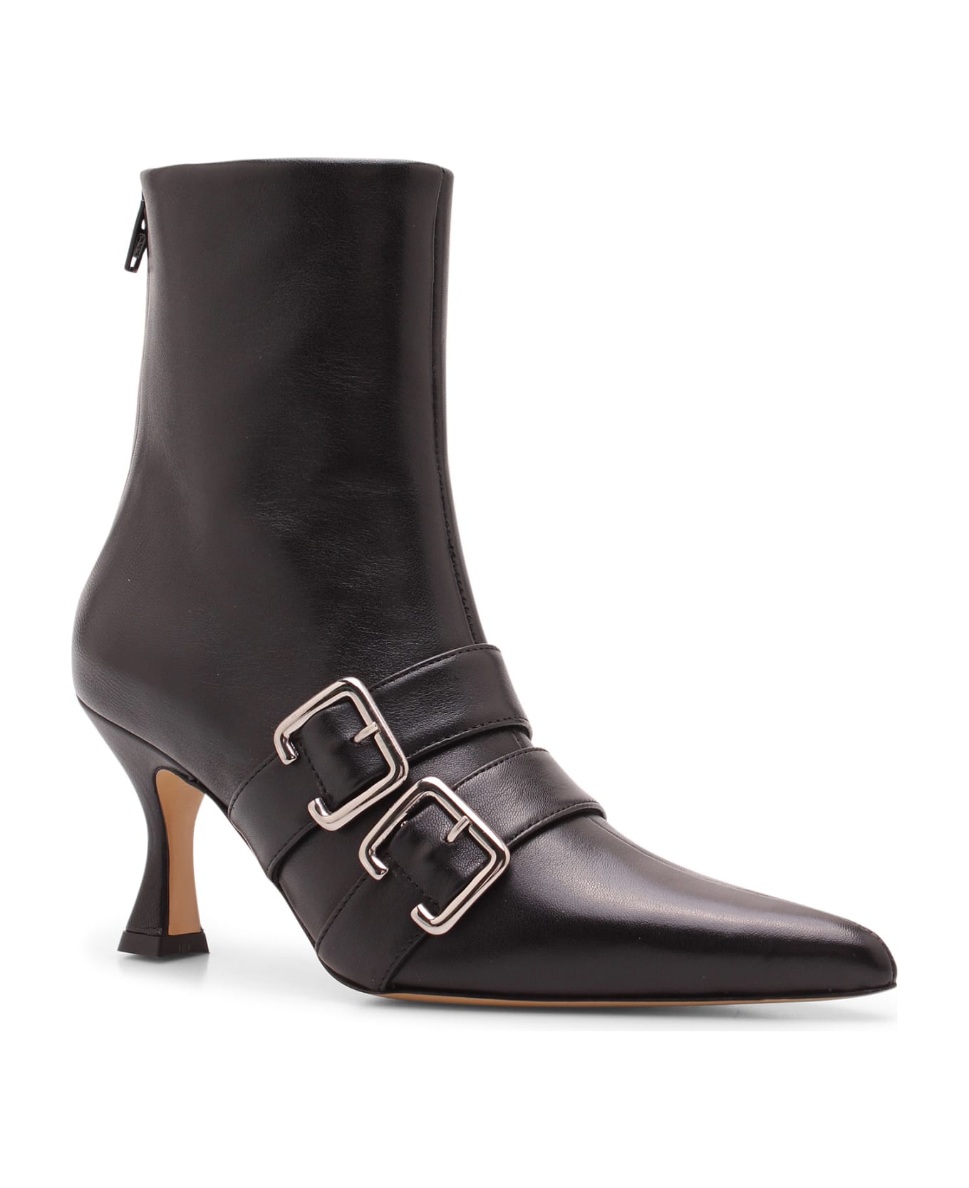 Kalda 'thyri' Leather Ankle Boots - Black