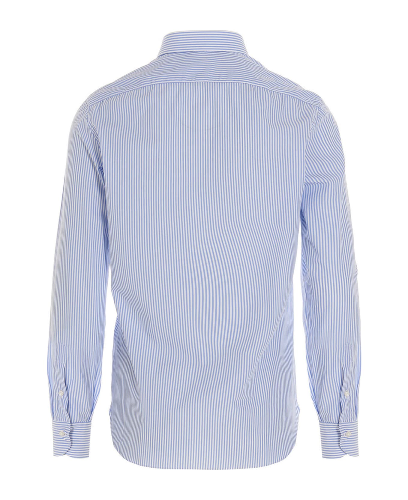 Borriello Napoli Striped Shirt - Light Blue
