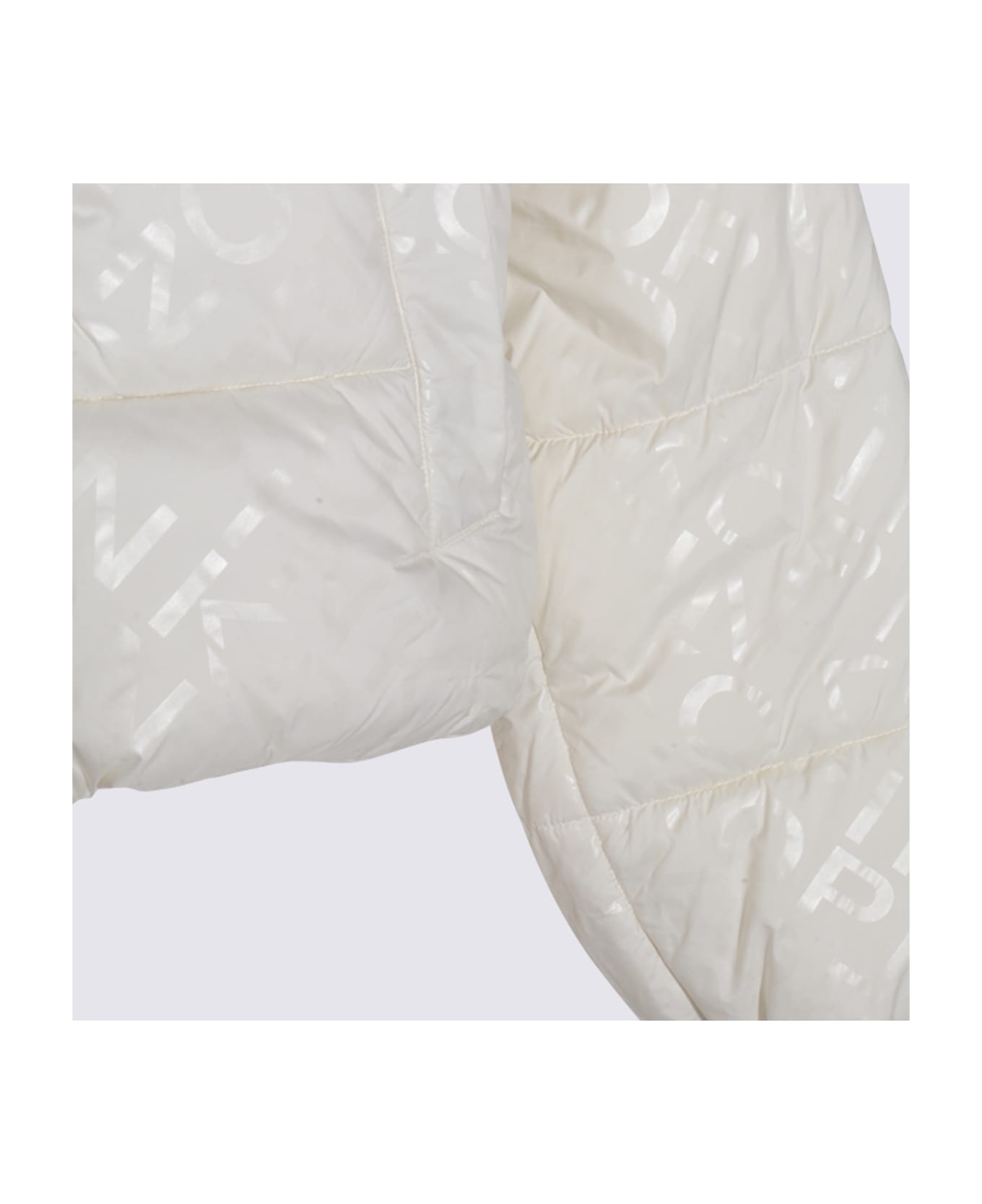 Pinko White Down Jacket - White