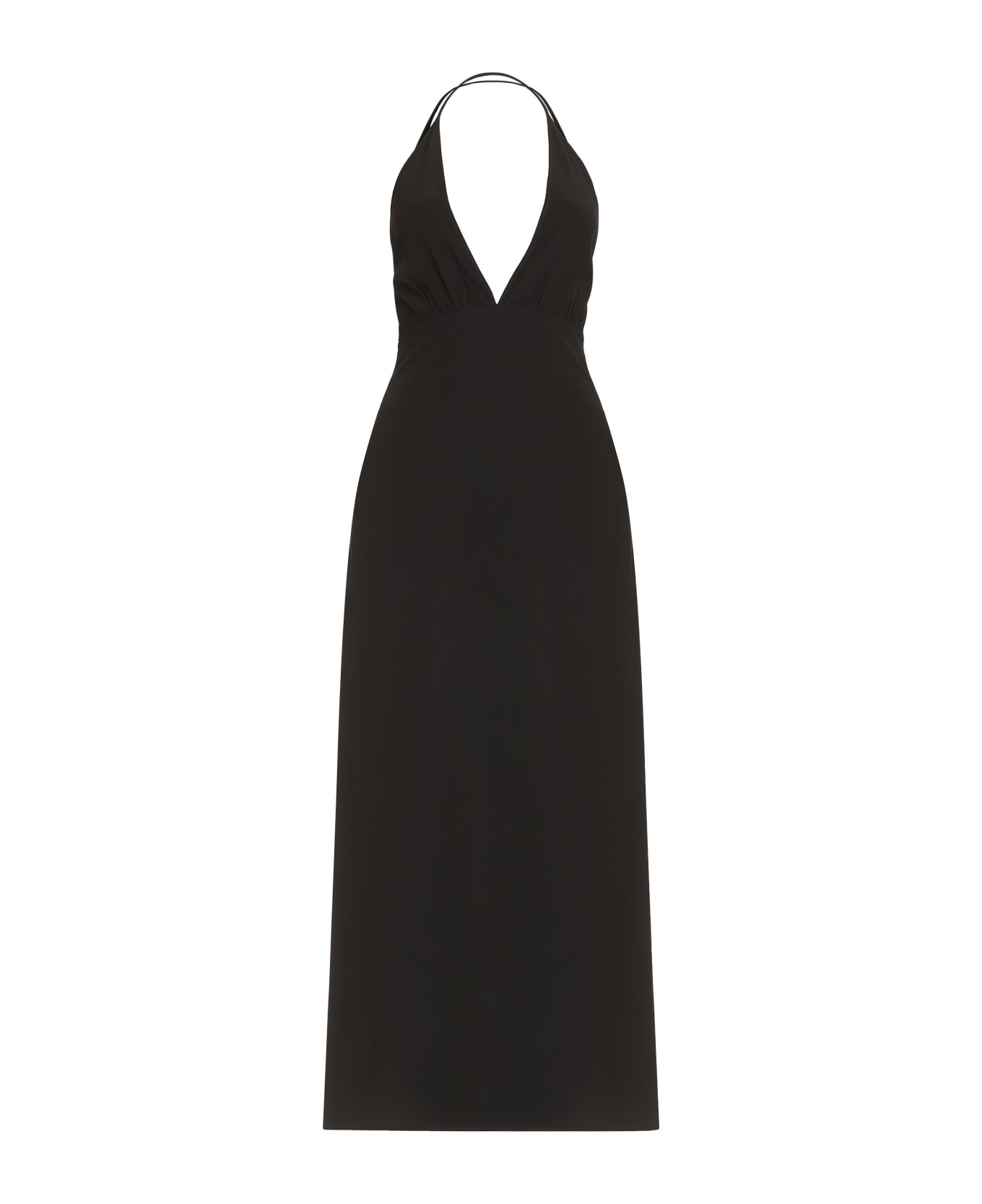Totême Silk Maxi Dress - black