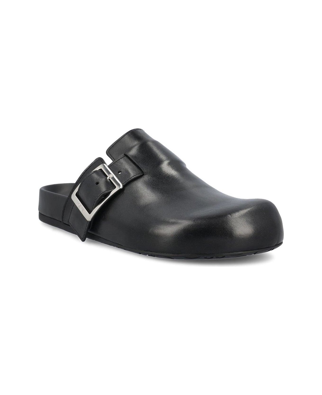Loewe Ease Buckle Mules - Black