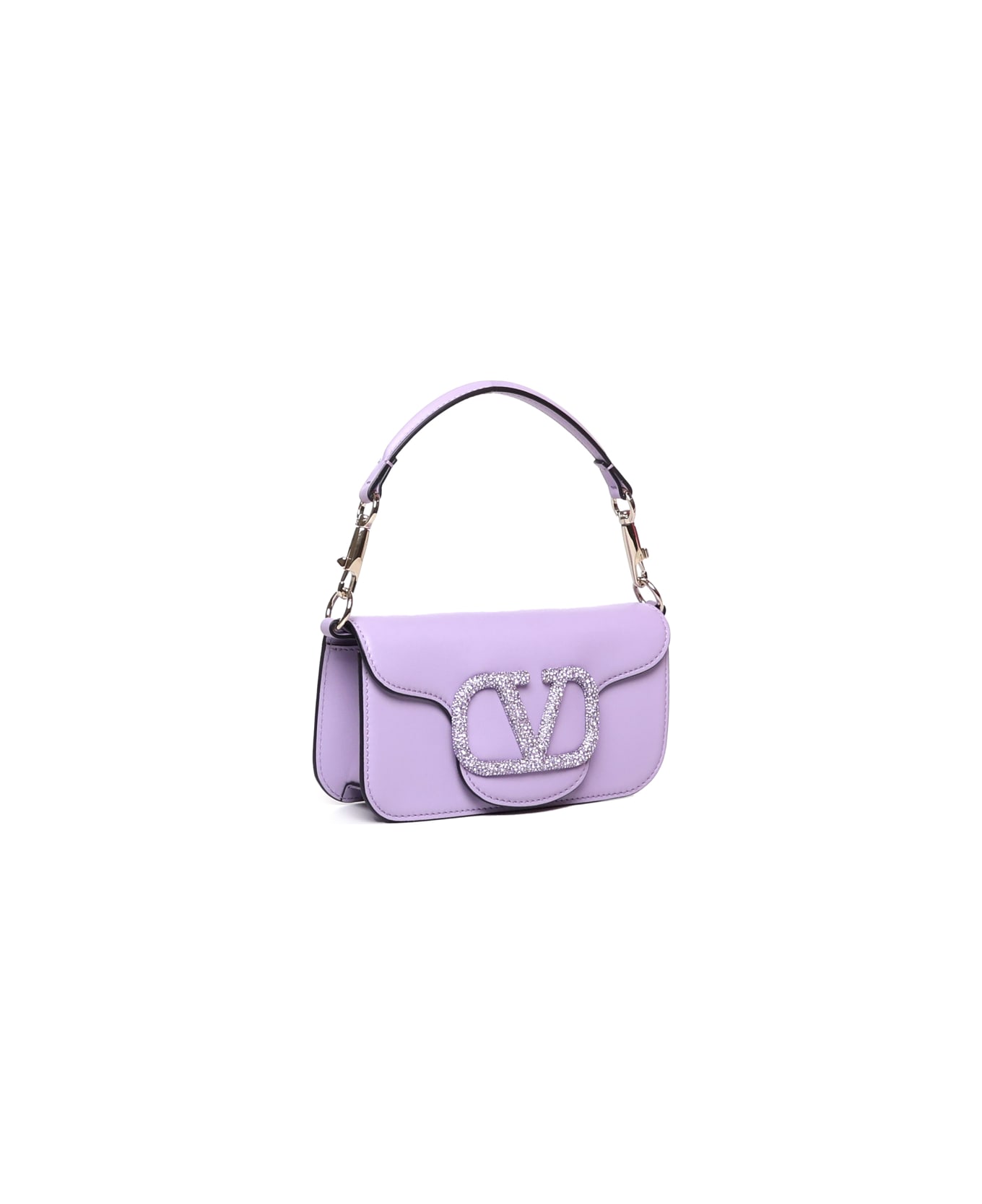 Valentino Garavani Locò Bag In Calfskin - Aster lilac/violet