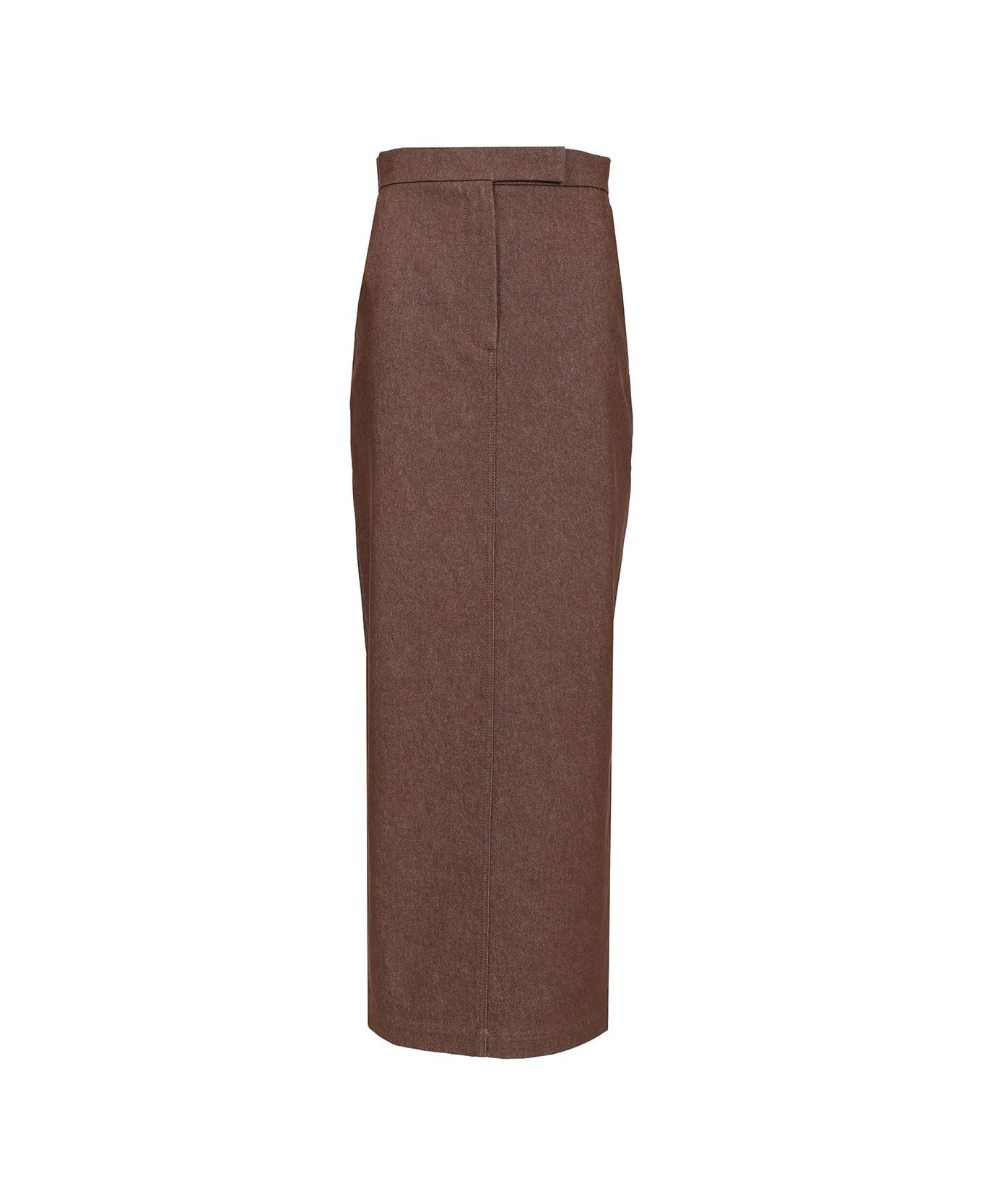 Max Mara Long Pencil Skirt - Brown
