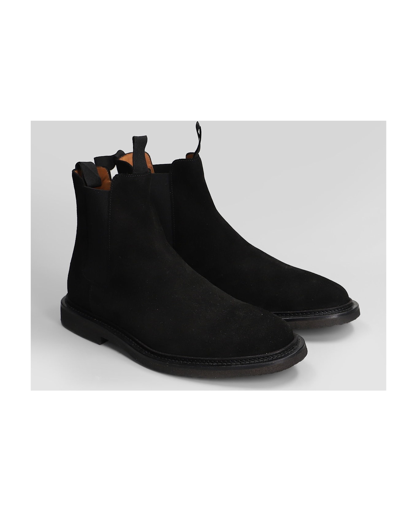 Common Projects Chelsea Ankle Boots In Black Suede - black