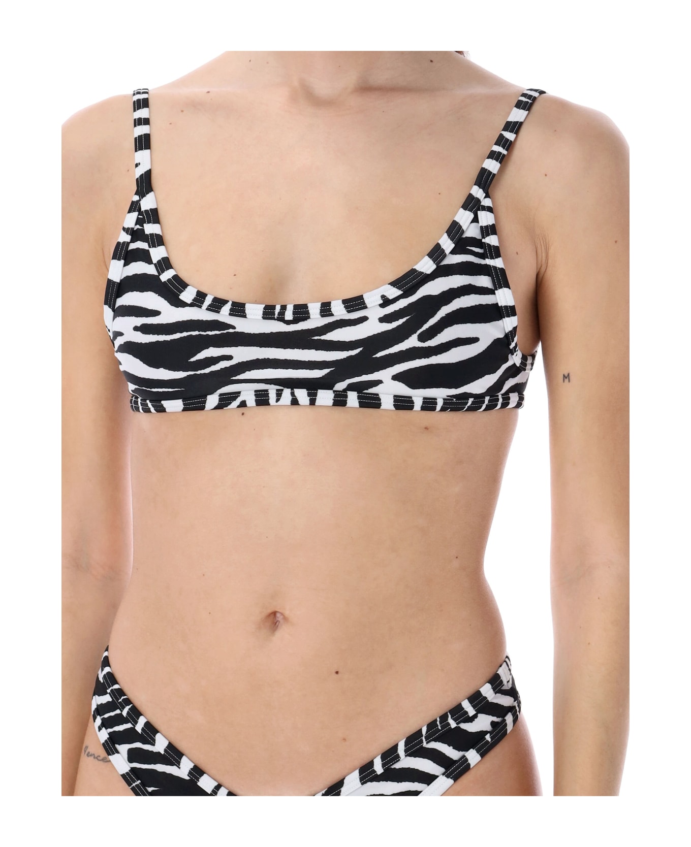 The Attico Bikini Zebra - WHITE BLACK