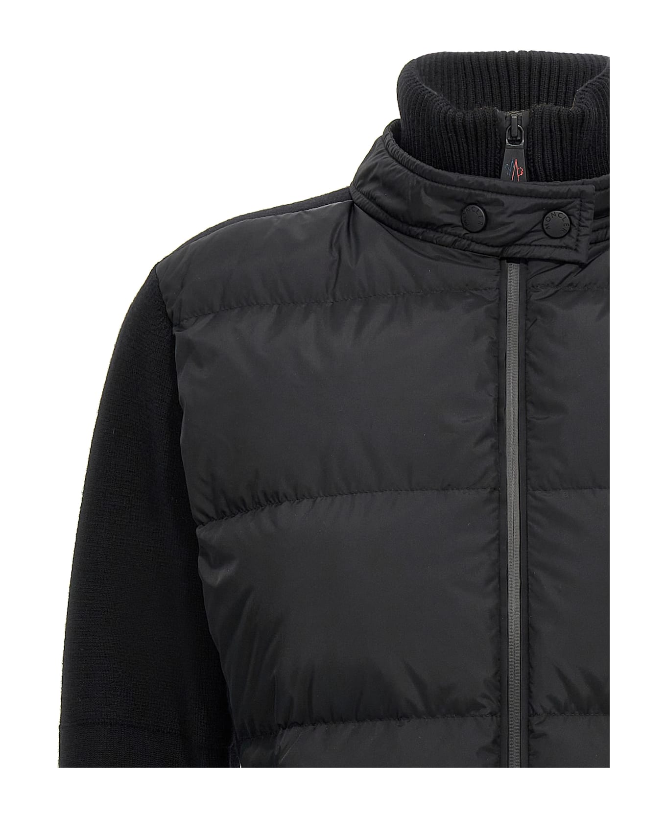 Moncler Grenoble Two-material Cardigan - Black  