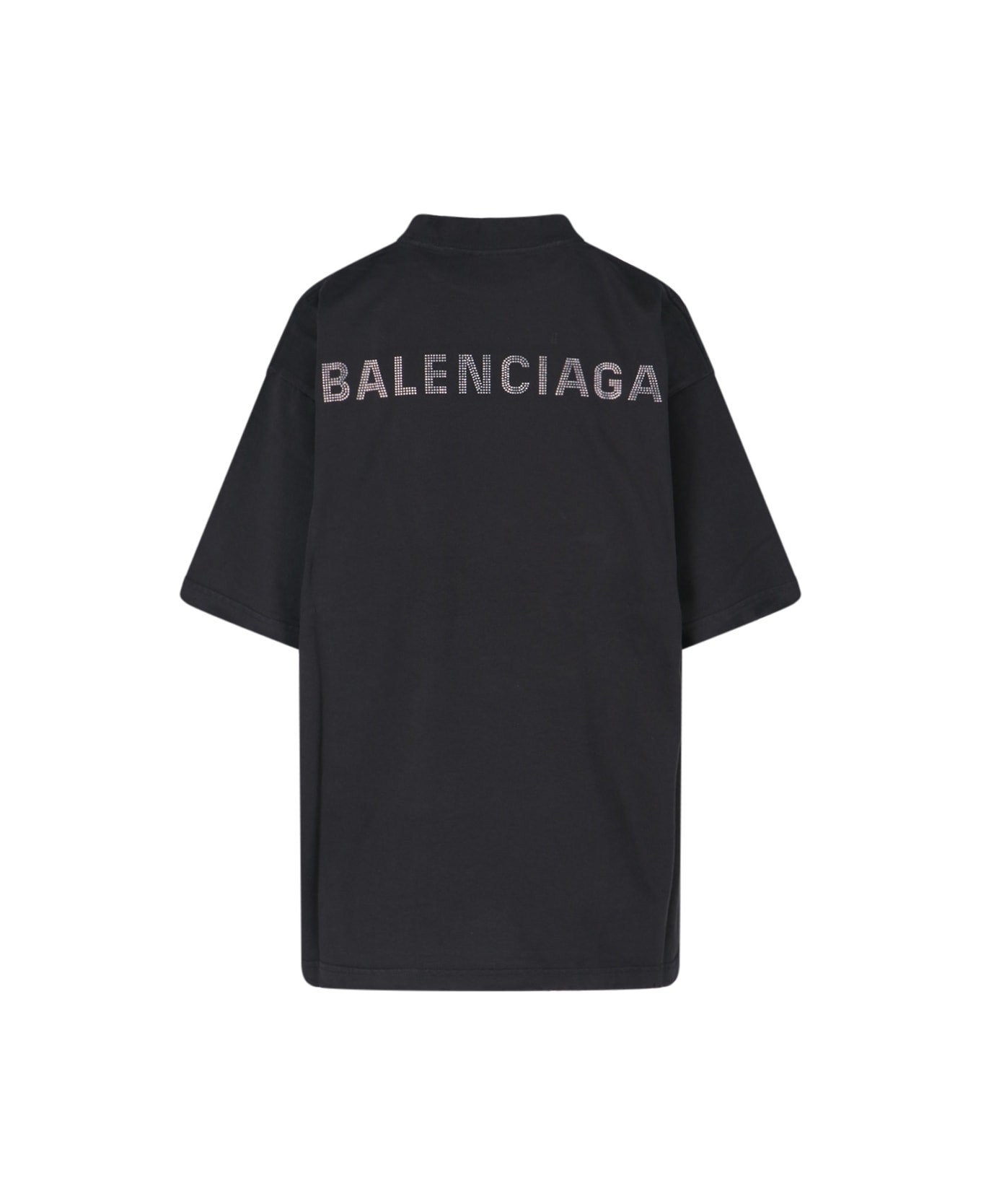 Balenciaga Retro Logo T-shirt - Black