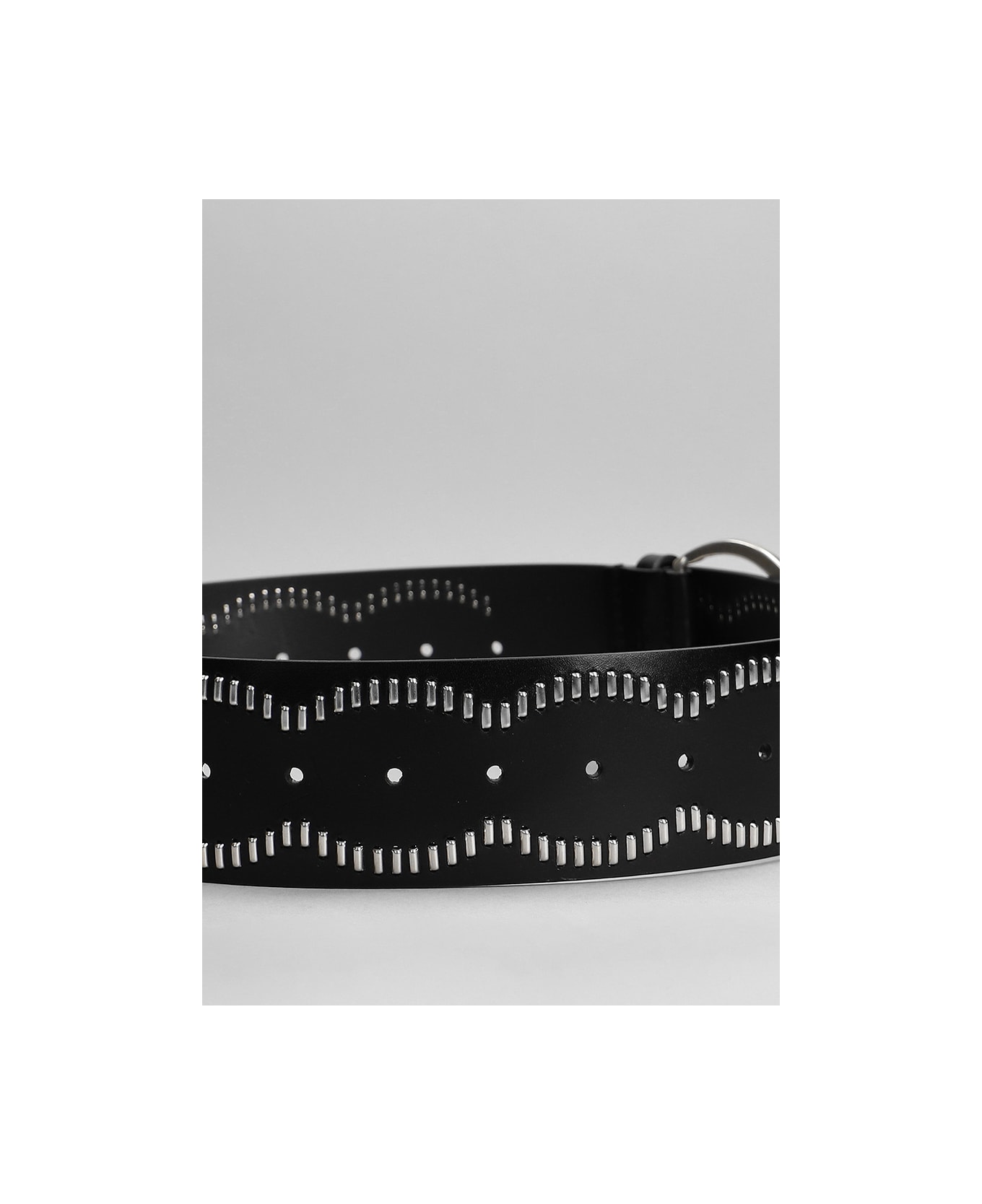 Isabel Marant Lua Belts In Black Leather - black