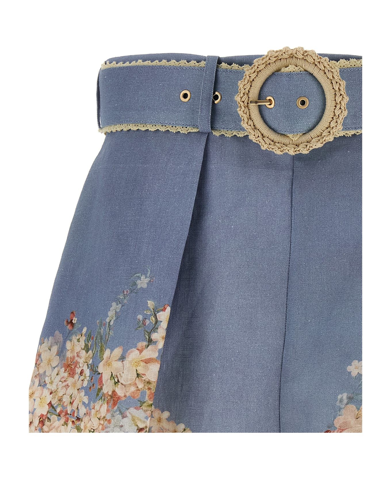 Zimmermann 
cascadian Tuck
 Shorts - Light Blue