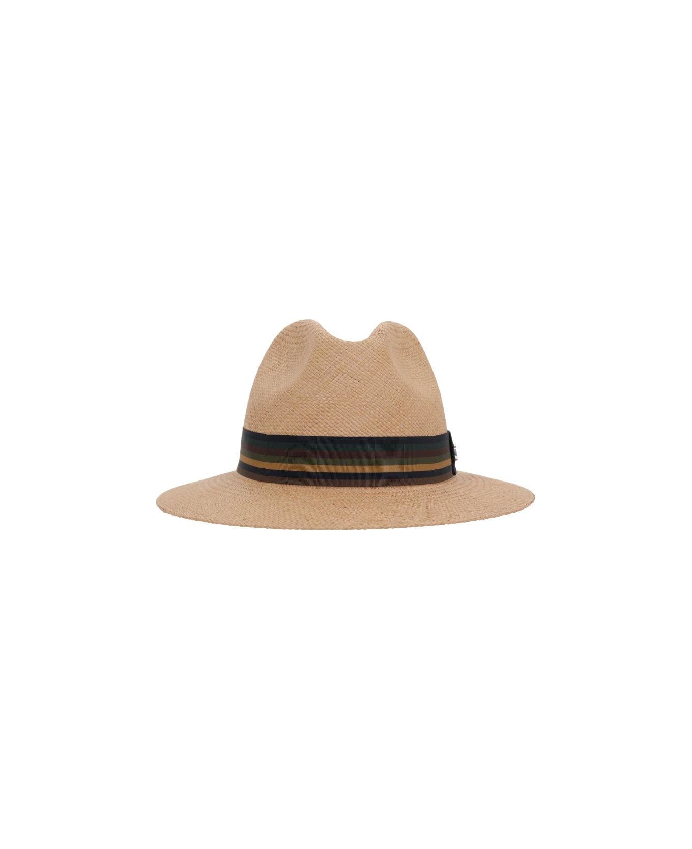 Max Mara Logo Plaque Hat - Beige