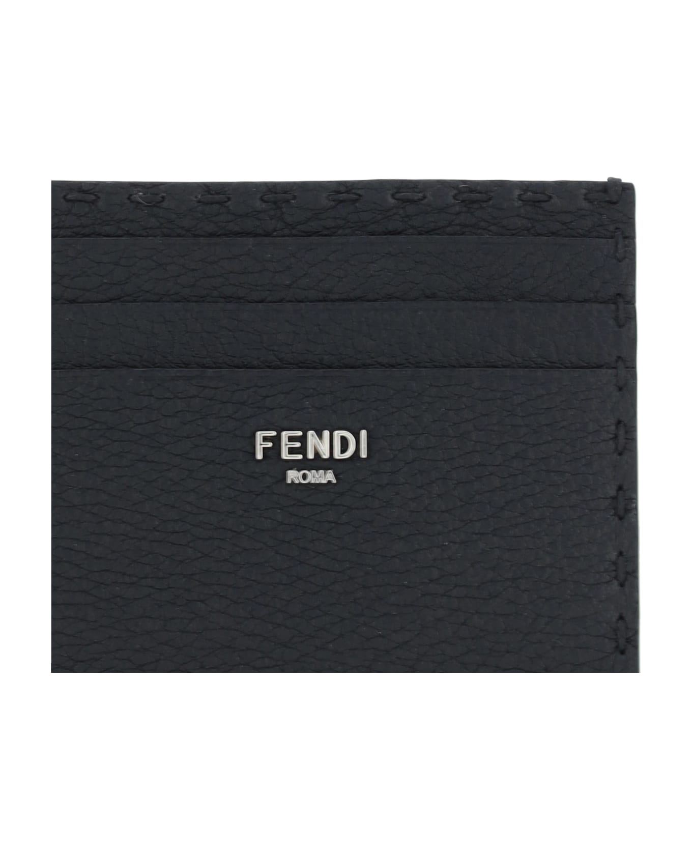 Fendi Card Case - Nero+palladio