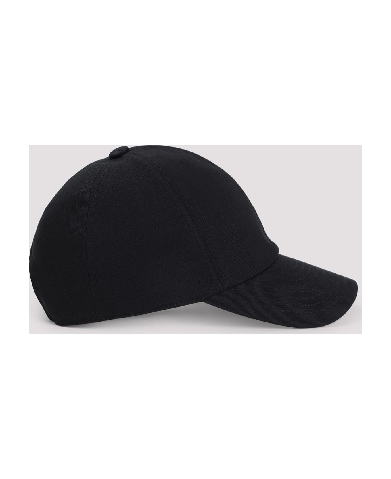 Courrèges Signature Cotton Cap - Black