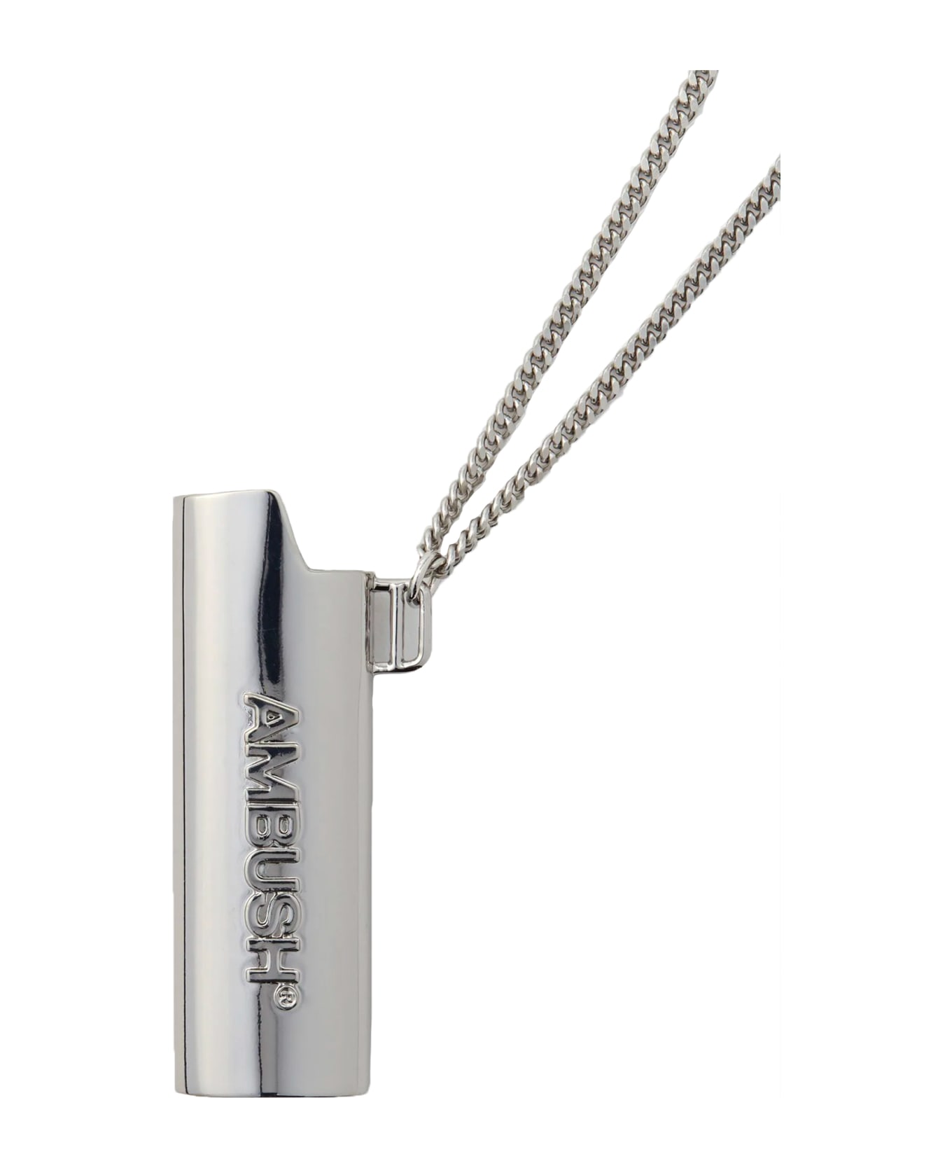 AMBUSH Logo Lighter Necklace - ARGENTO ネックレス