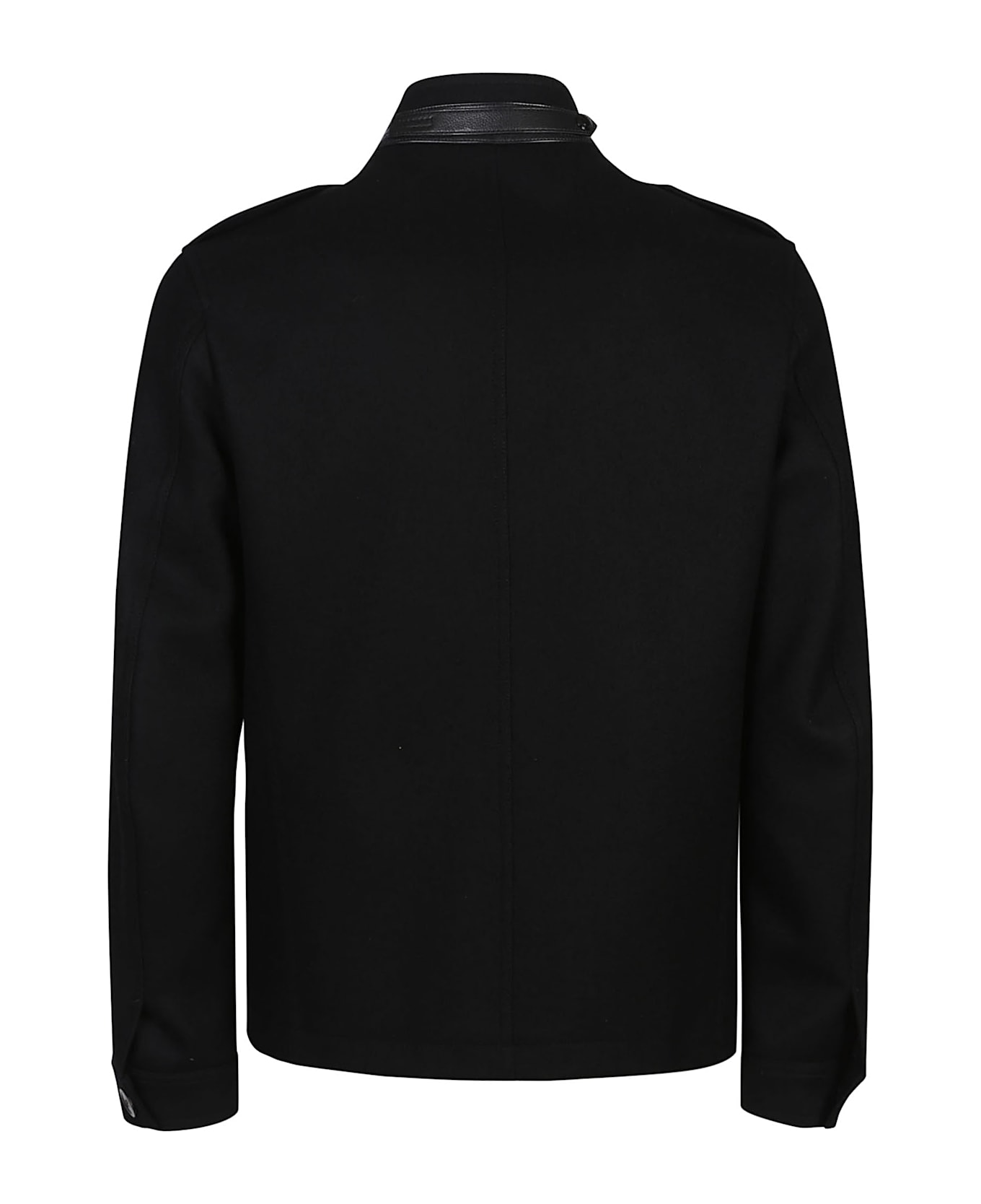 Tom Ford Stand Collar Overshirt - Black