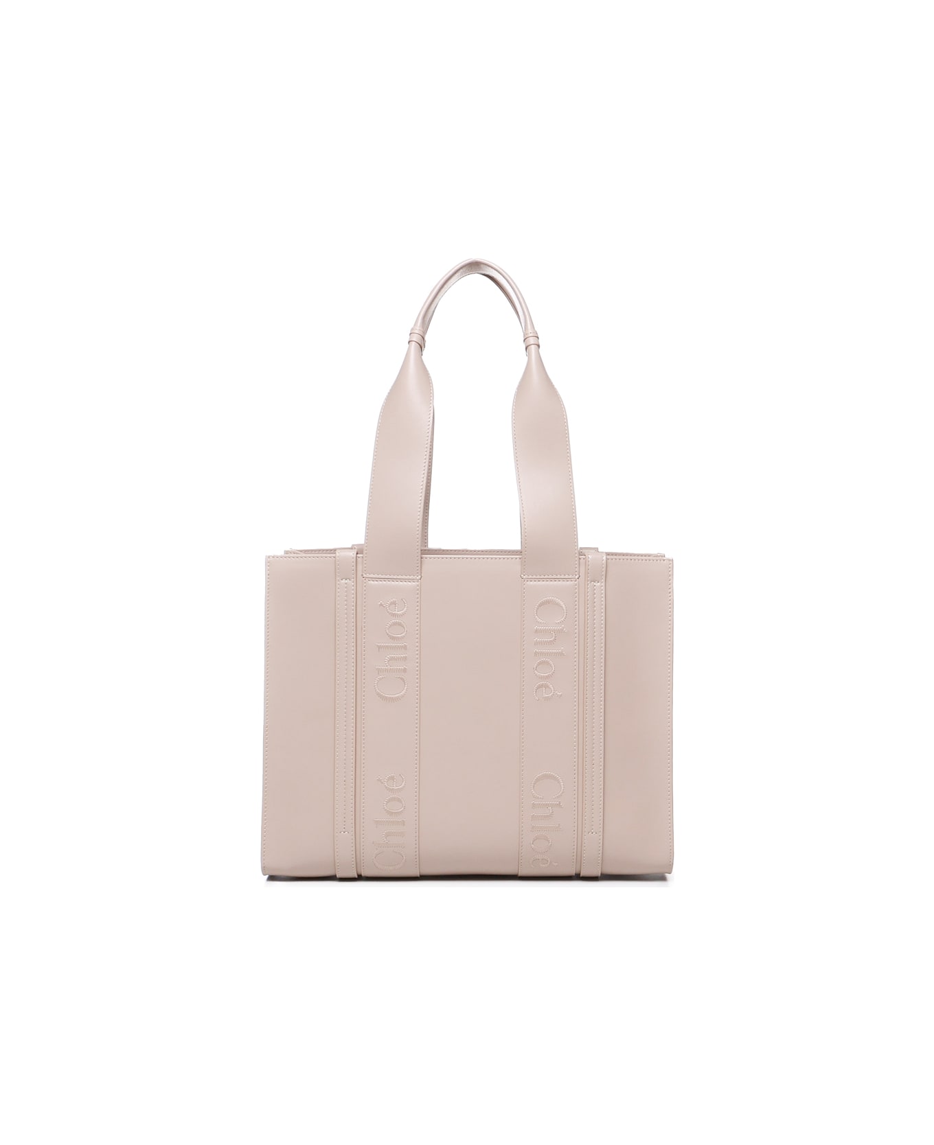 Chloé Woody Tote Bag - Beige