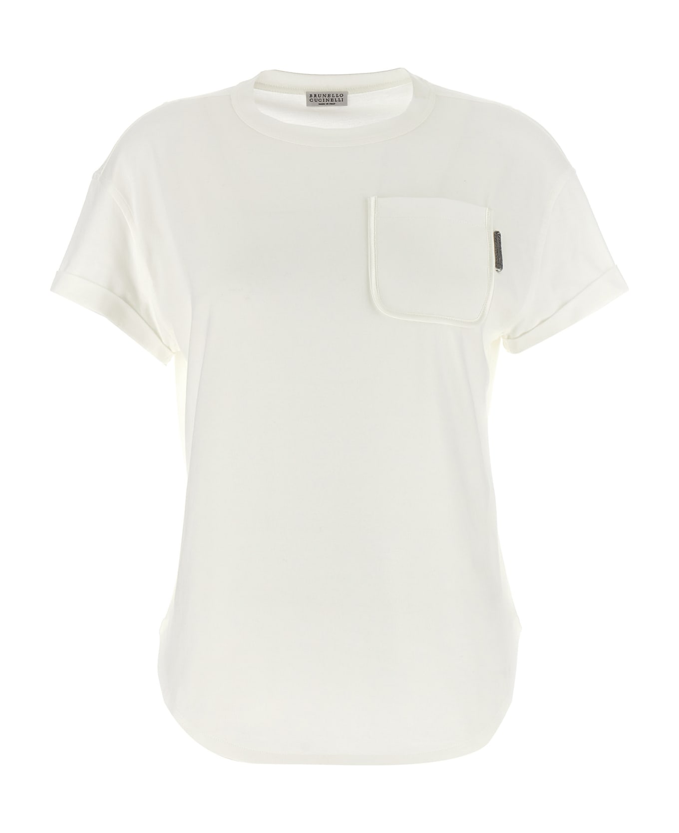 Brunello Cucinelli Pocket T-shirt - White