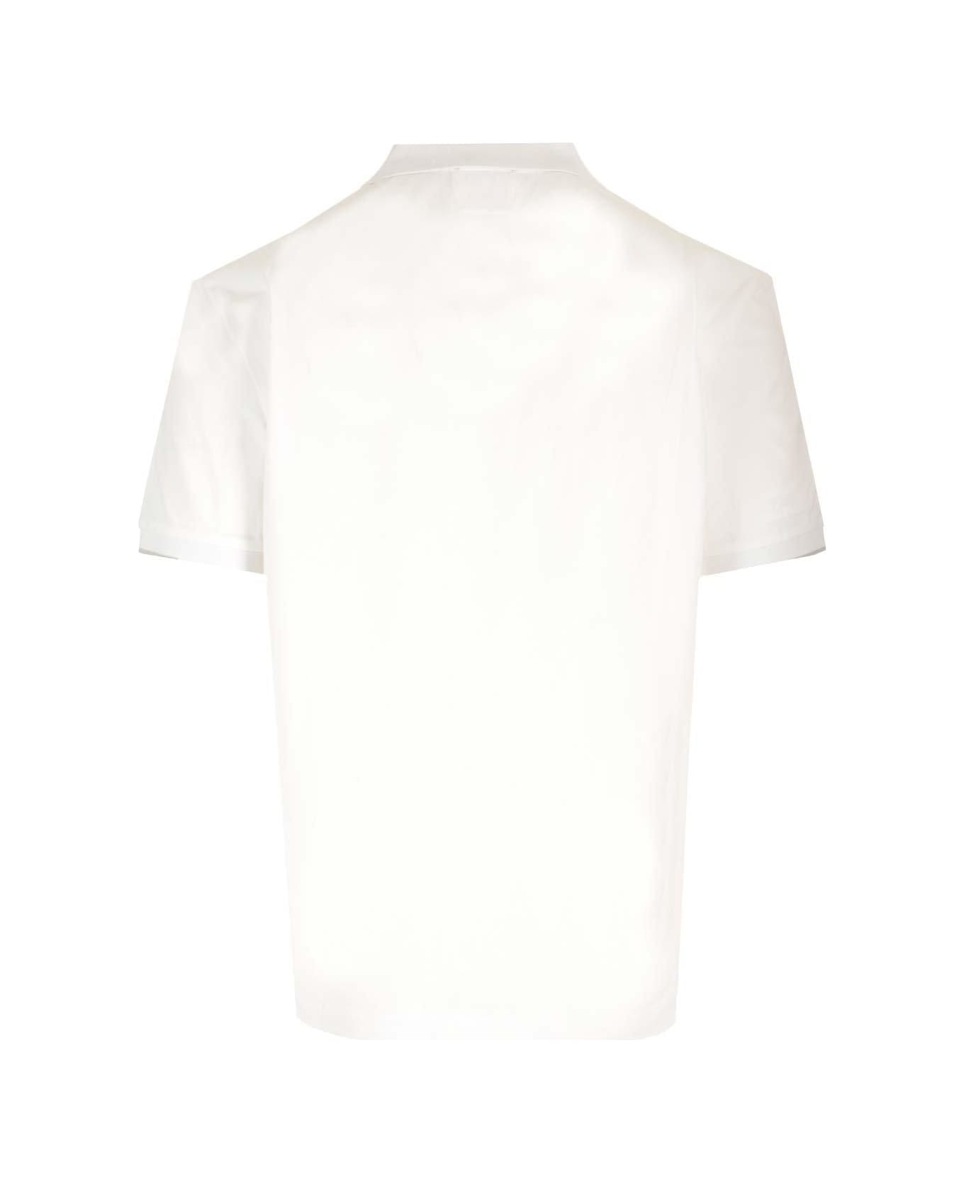 C.P. Company Stretch Piquet Polo Shirt - White シャツ