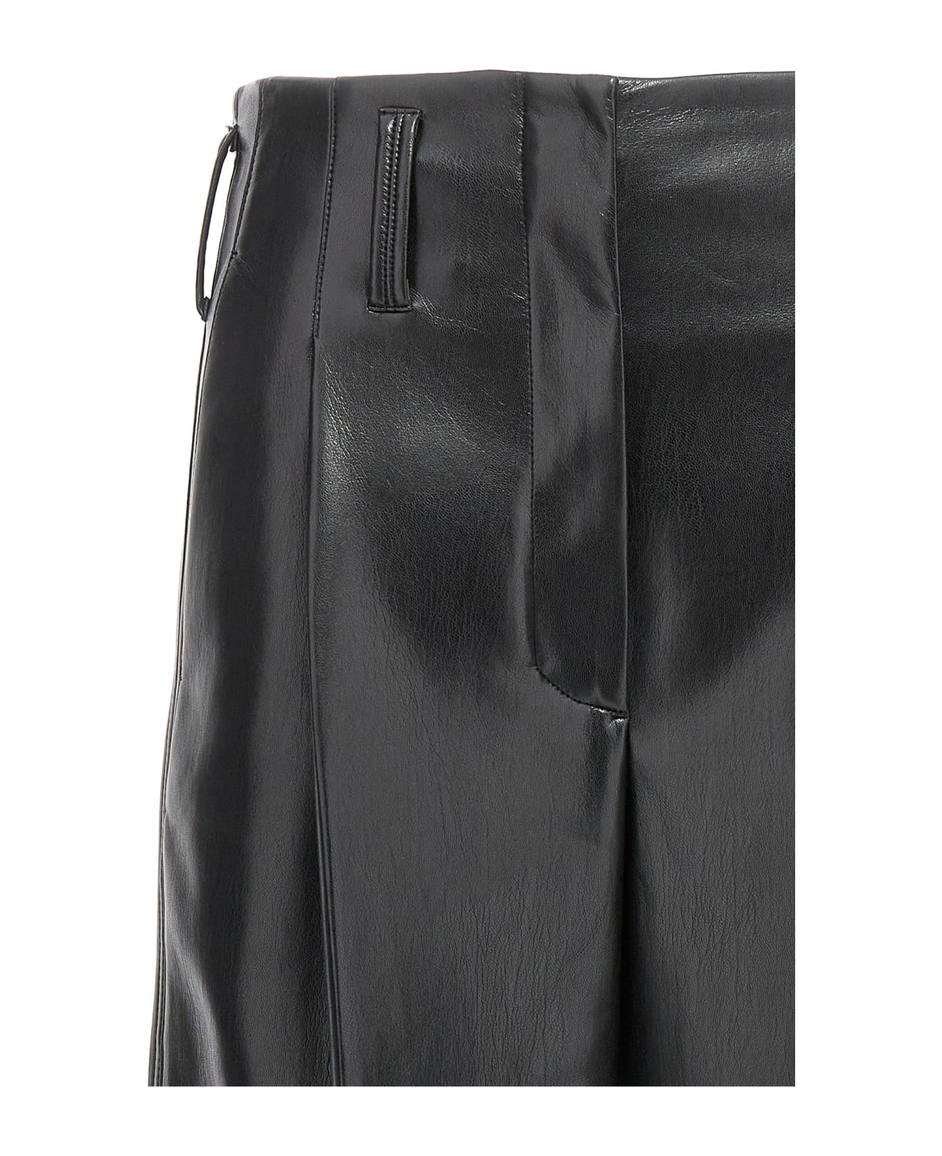 Philosophy di Lorenzo Serafini Faux Leather Trousers - Black  