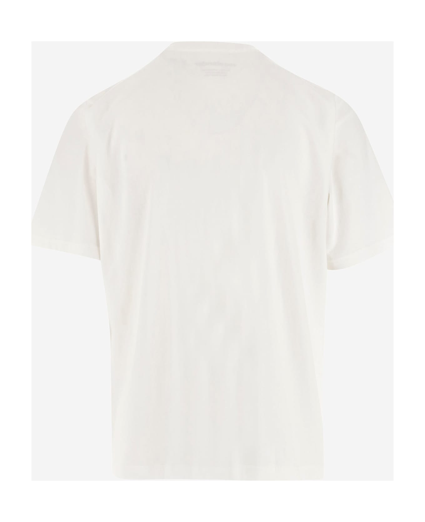 And Wander Cotton Blend T-shirt With Logo - White