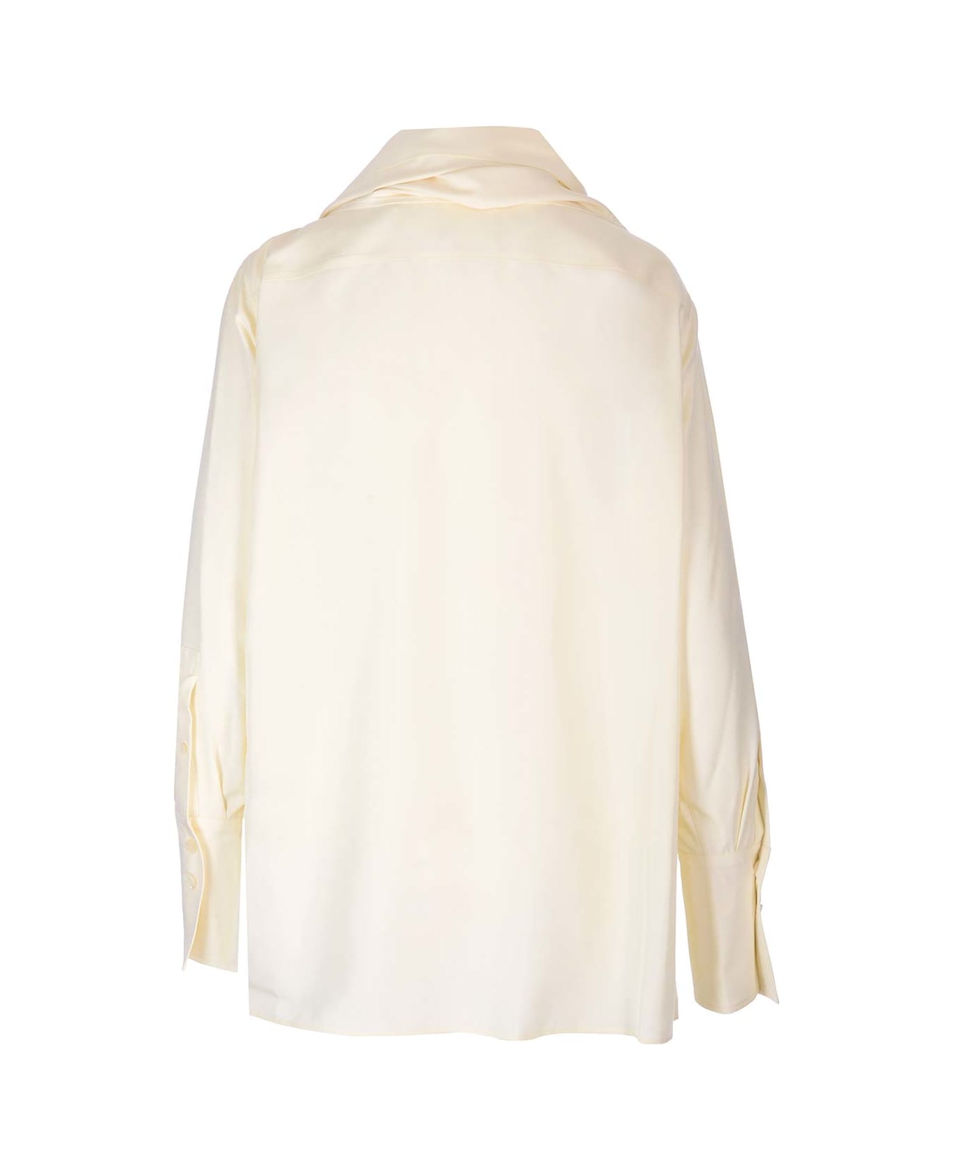 Givenchy Scarf Collar Shirt - Beige