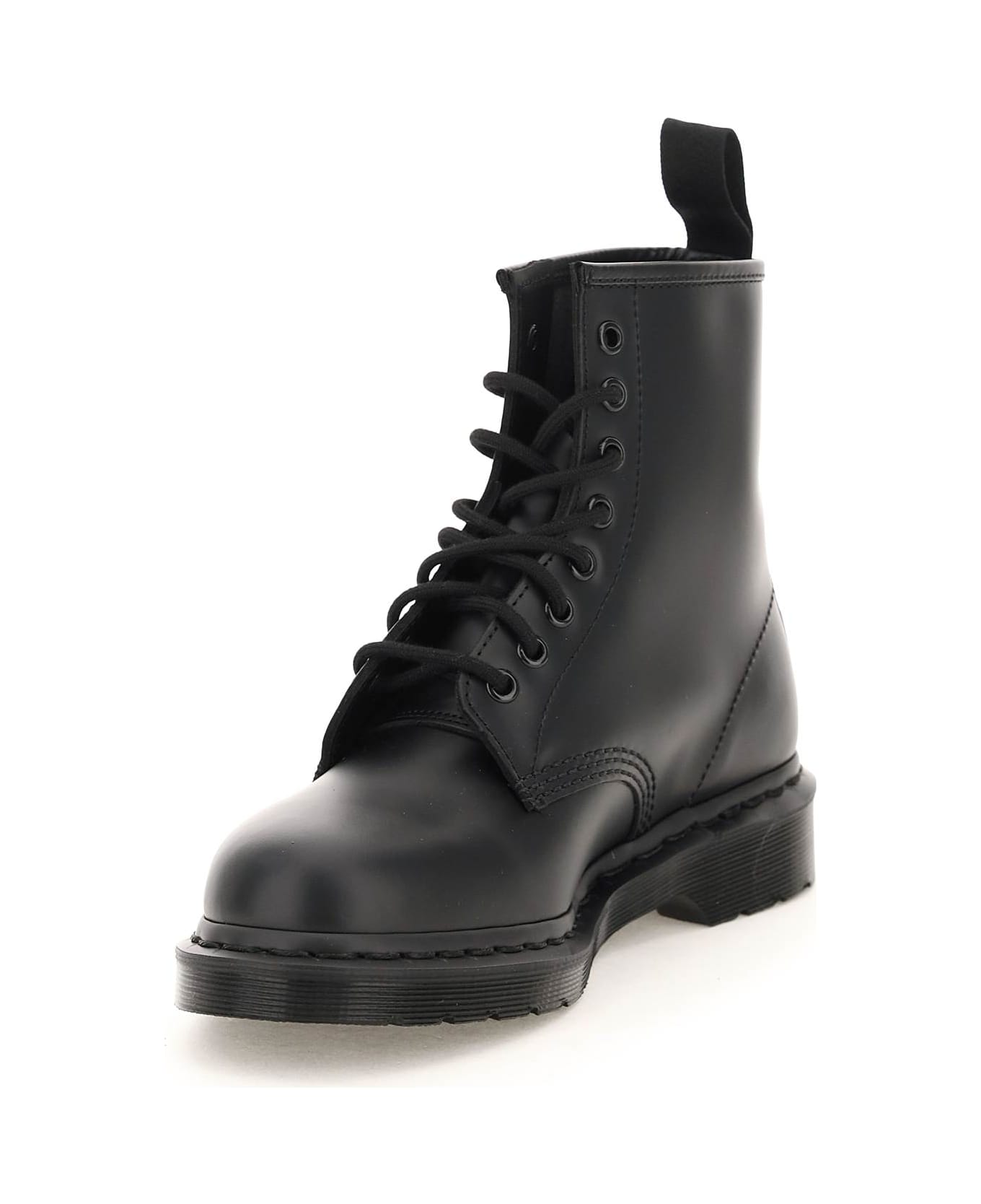 Dr. Martens 1460 Mono Smooth Lace-up Combat Boots - BLACK (Black)