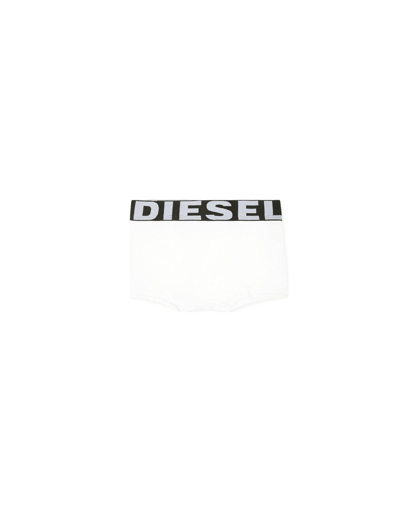 Diesel White Boxer Set For Boy - White