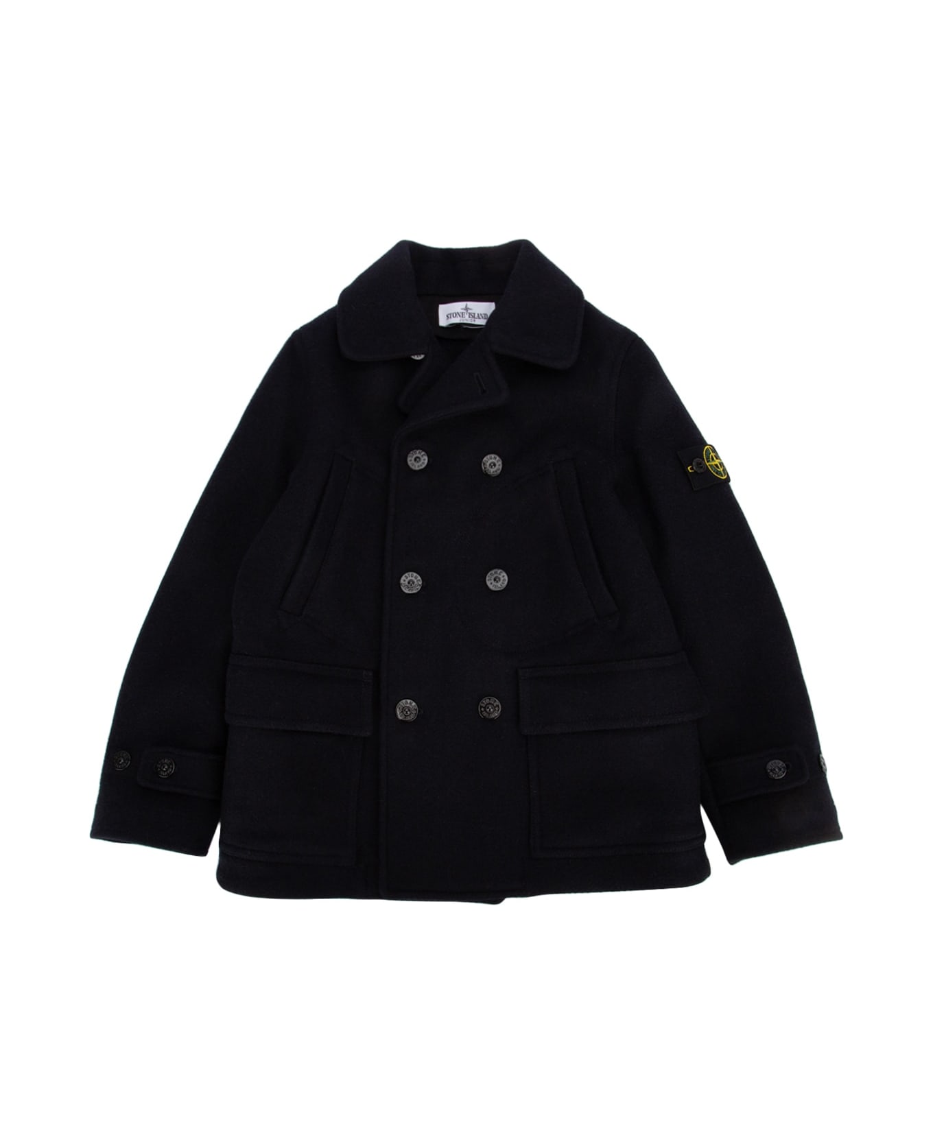 Stone Island Junior Giaccone - MELANGEBLUE