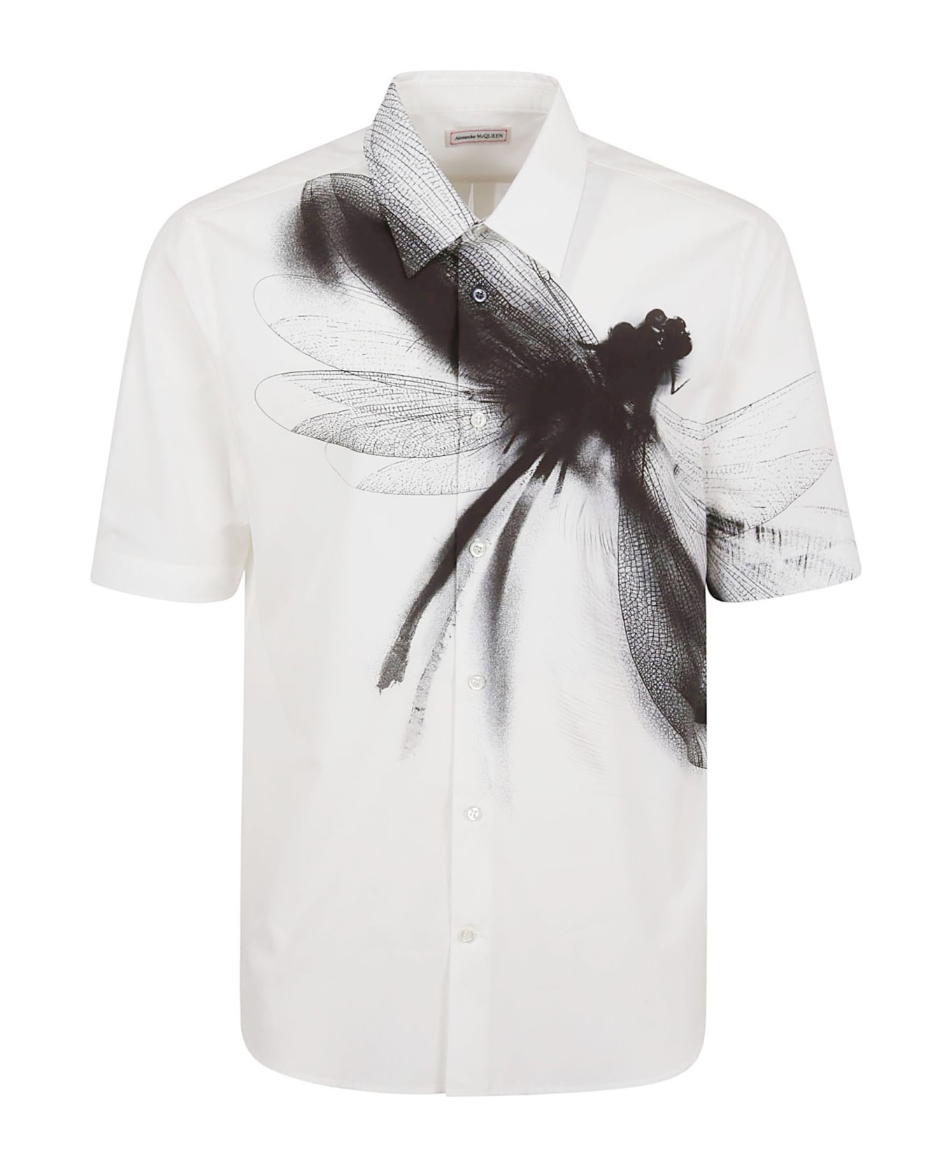 Alexander McQueen Dragonfly Shirt - White Black