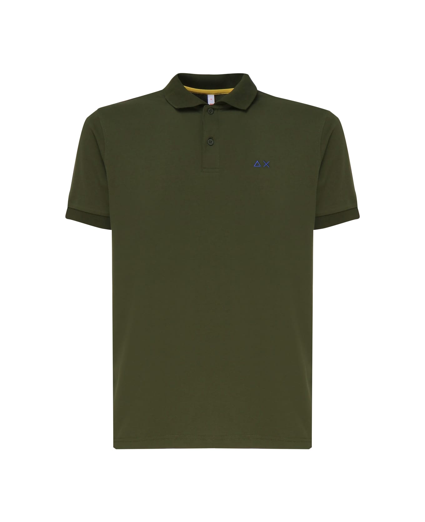 Sun 68 Polo T-shirt In Cotton Polo Shirt - VERDE SCURO