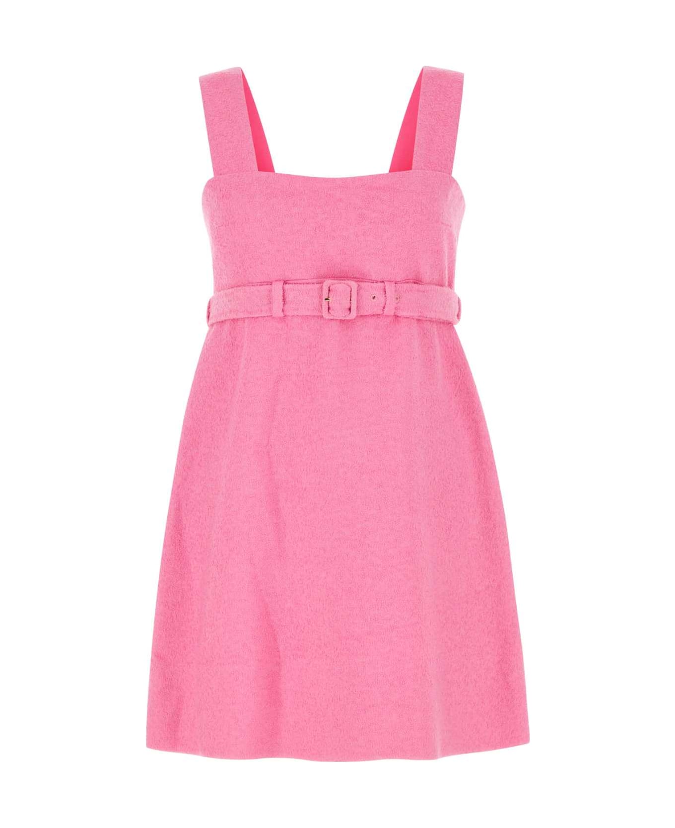 Patou Pink Bouclã© Mini Dress - 453B