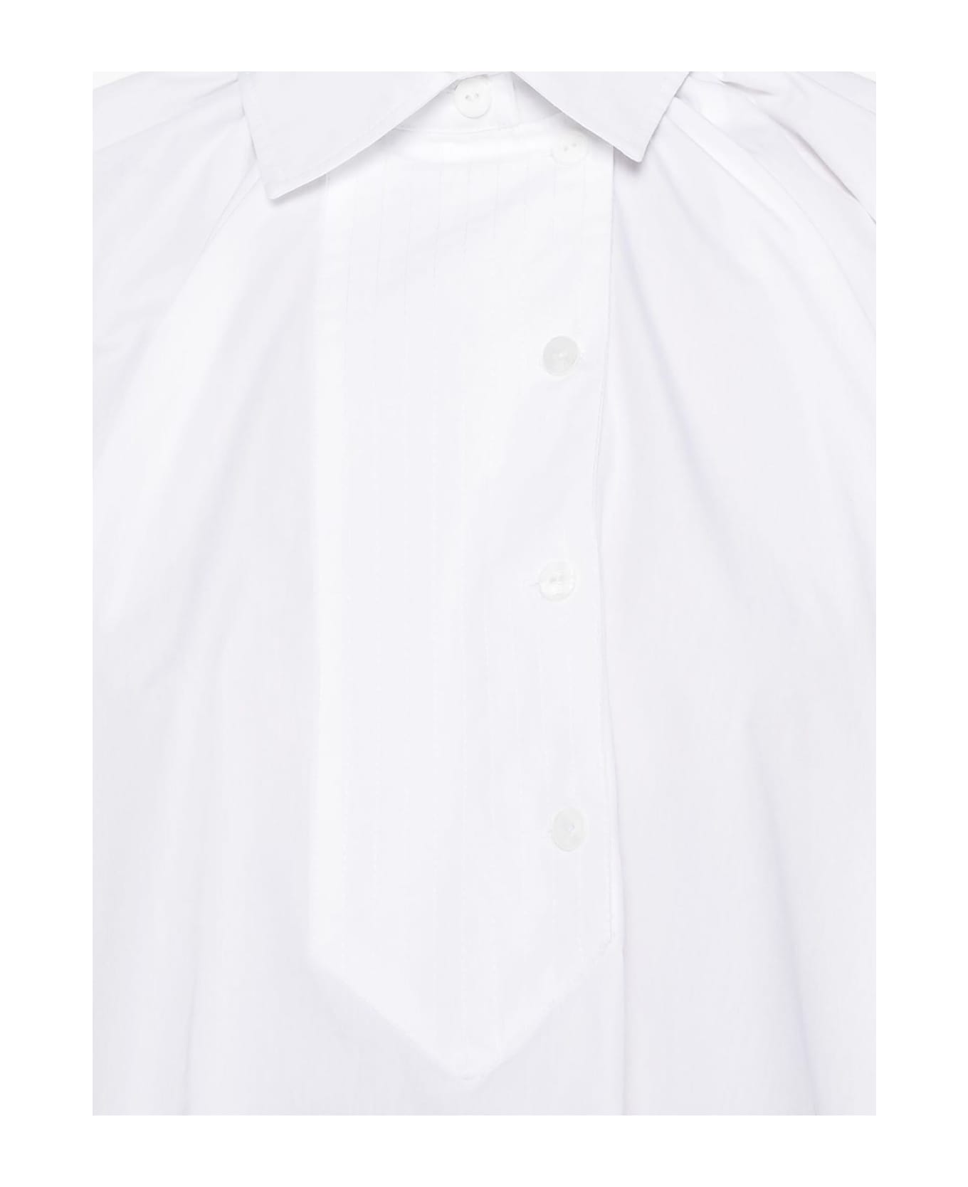 Patou White Cotton Shirt - WHITE シャツ