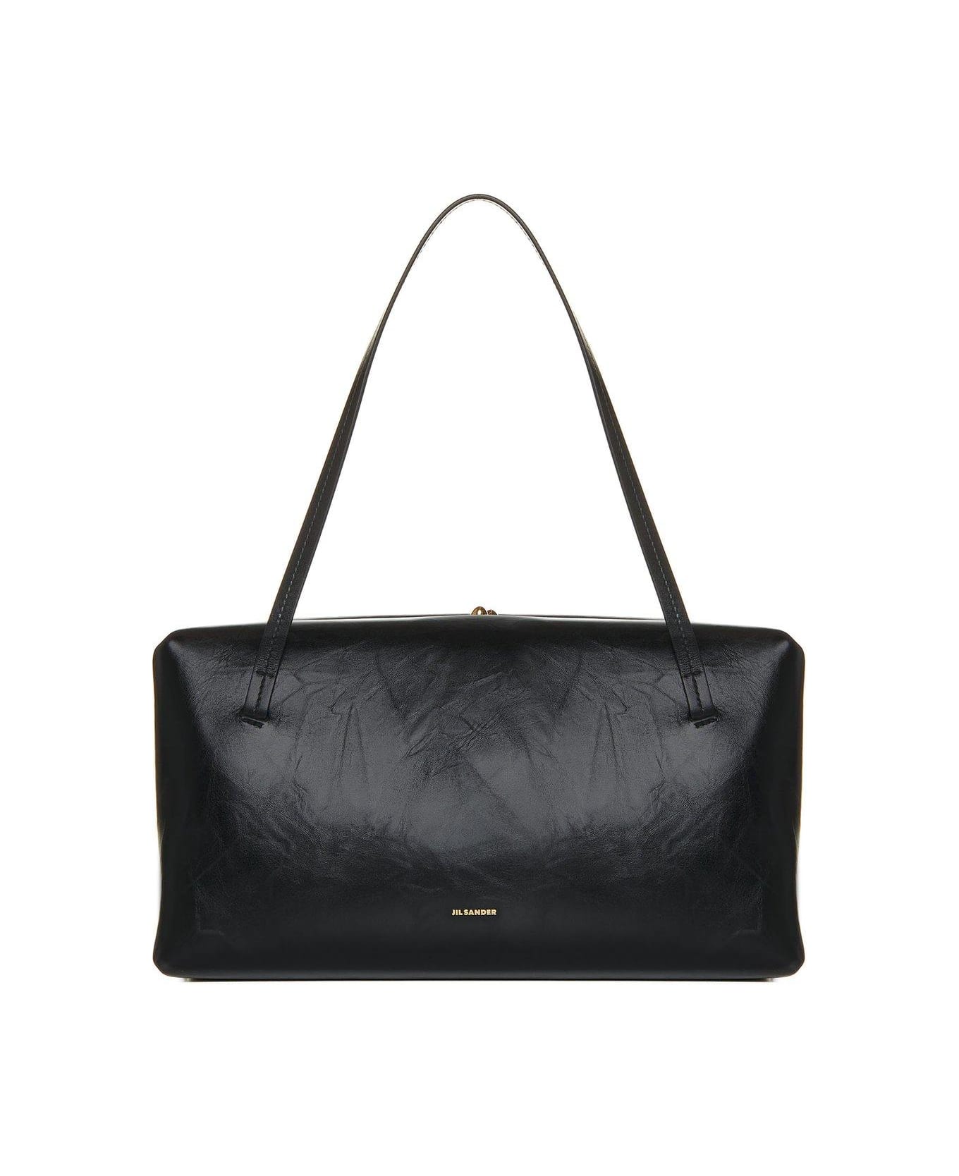 Jil Sander Large 
goji Pillow
 Black Leather Bag - Black