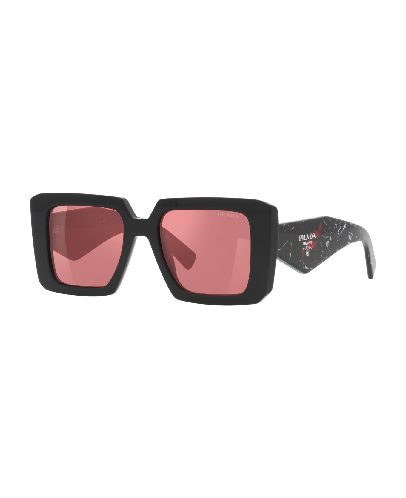 Prada Eyewear Sunglasses - Nero/Rosso