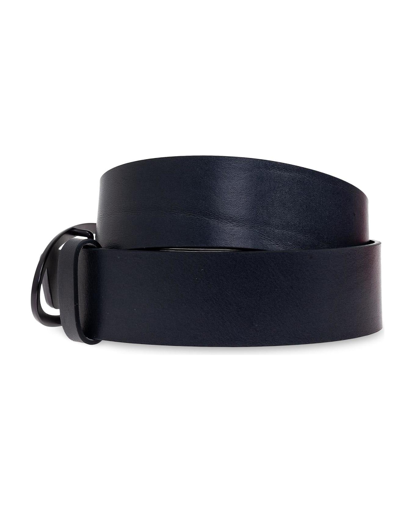 Diesel Belt Oval D Logo B - BLACK