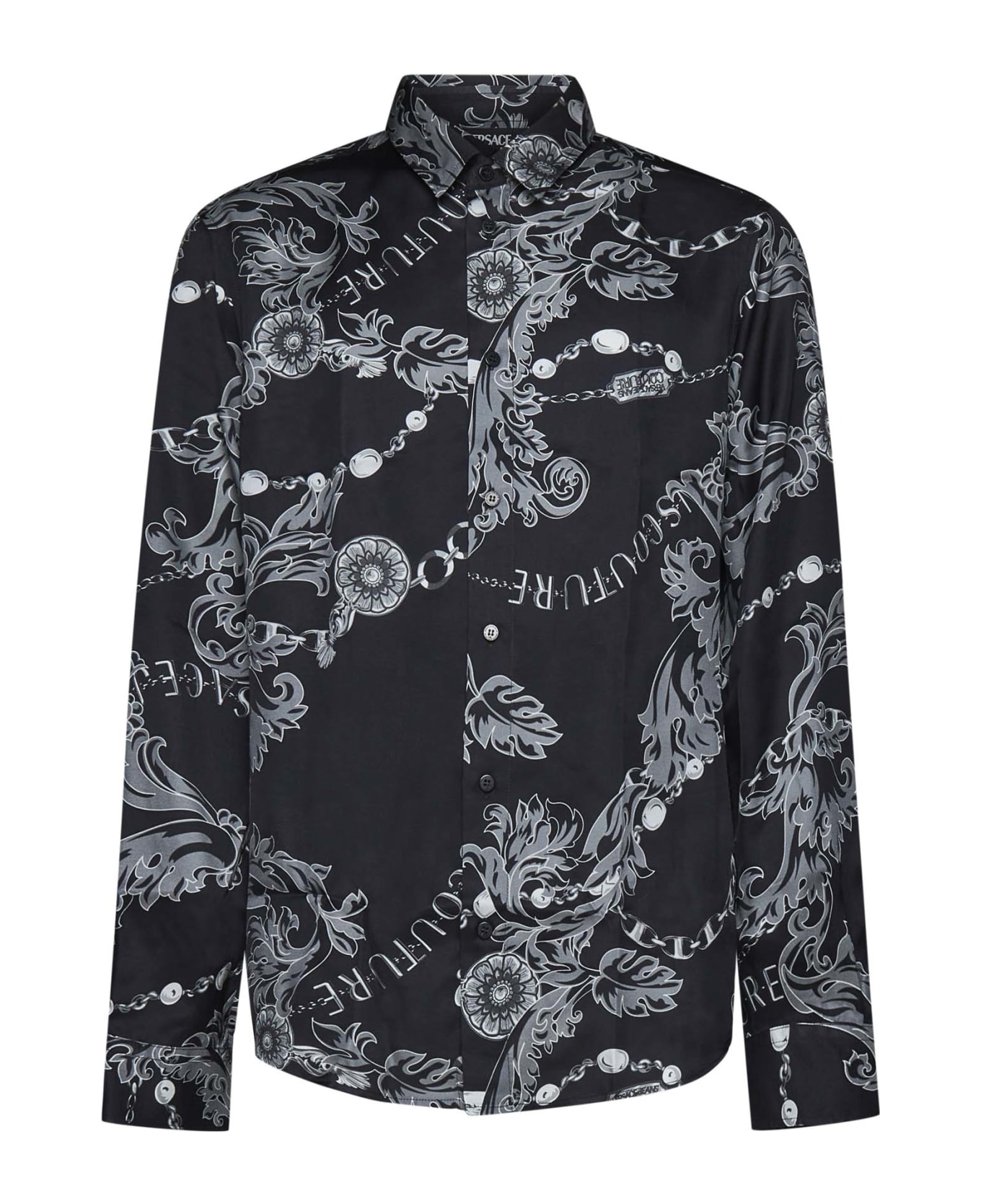 Versace Jeans Couture Chain Couture Print Shirt - Black